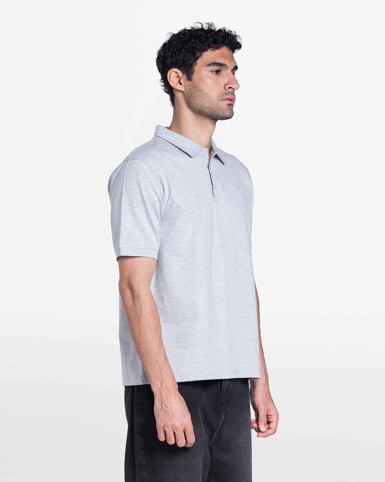 MEN'S POLO SHIRT CLOUD GREY 3