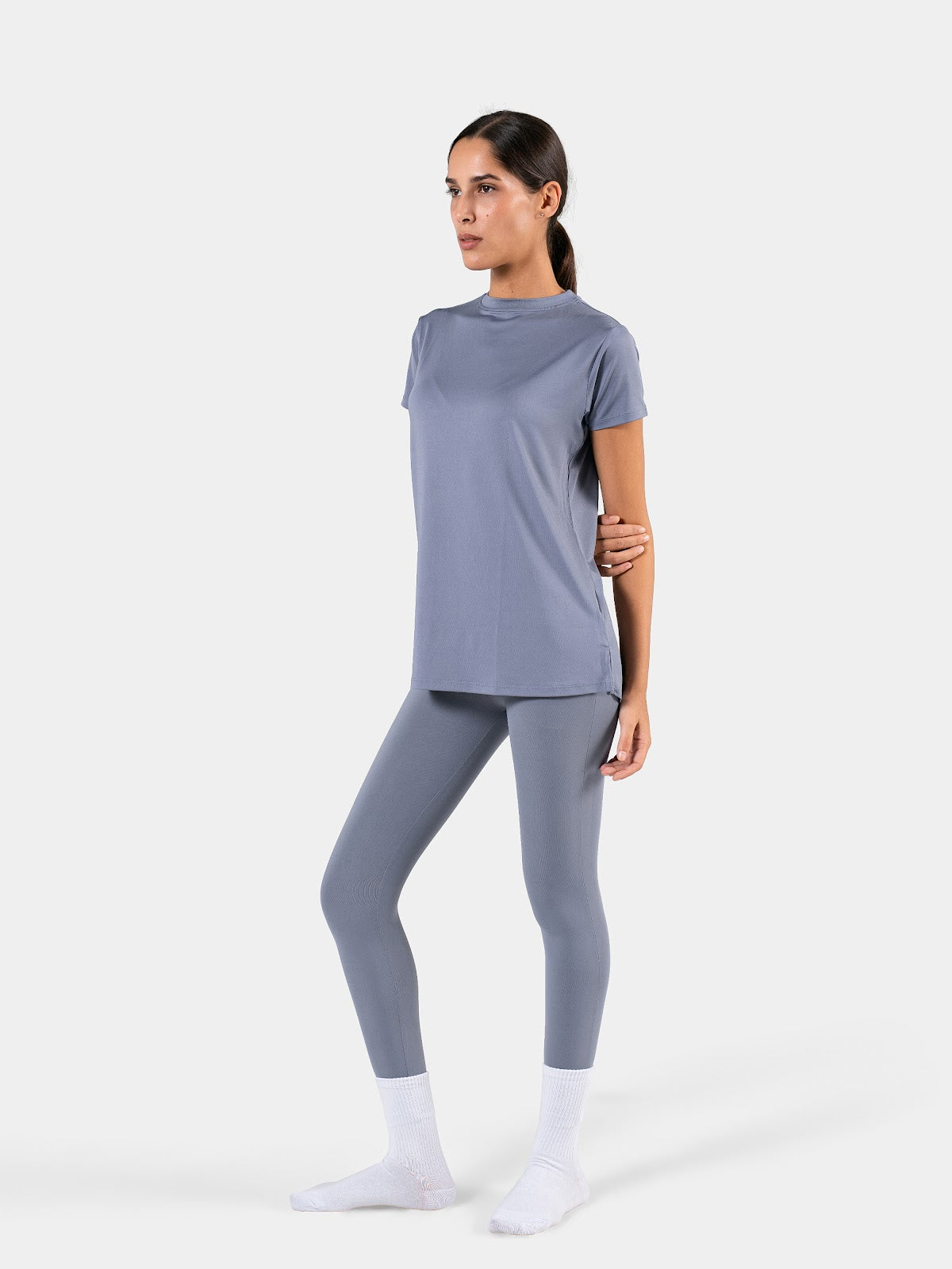 MOVE LOOSE T-SHIRT STEEL-BLUE 2