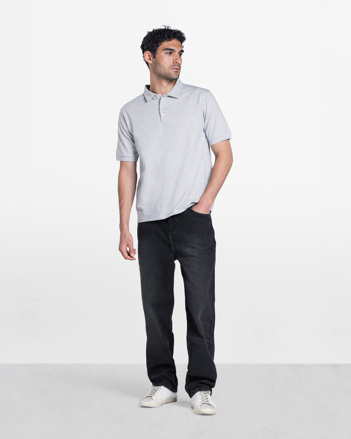 MEN'S POLO SHIRT CLOUD GREY 4