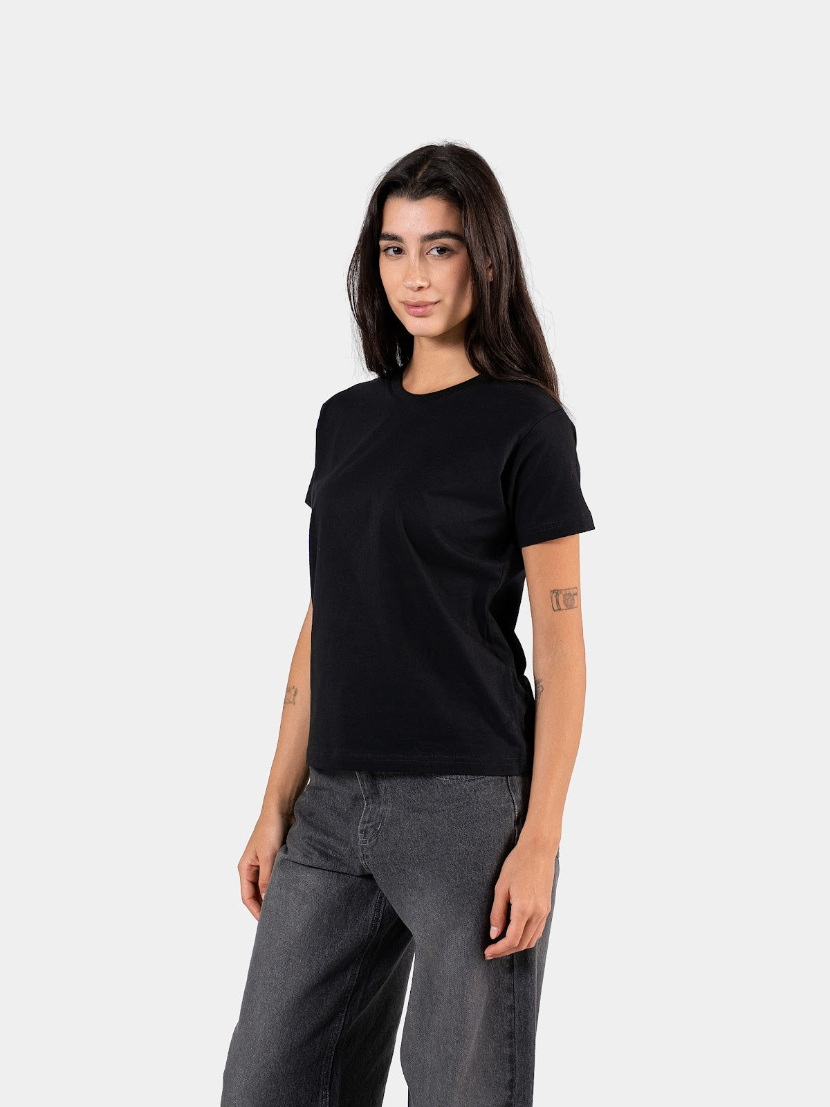 RELAXED FIT TEE BLACK 3