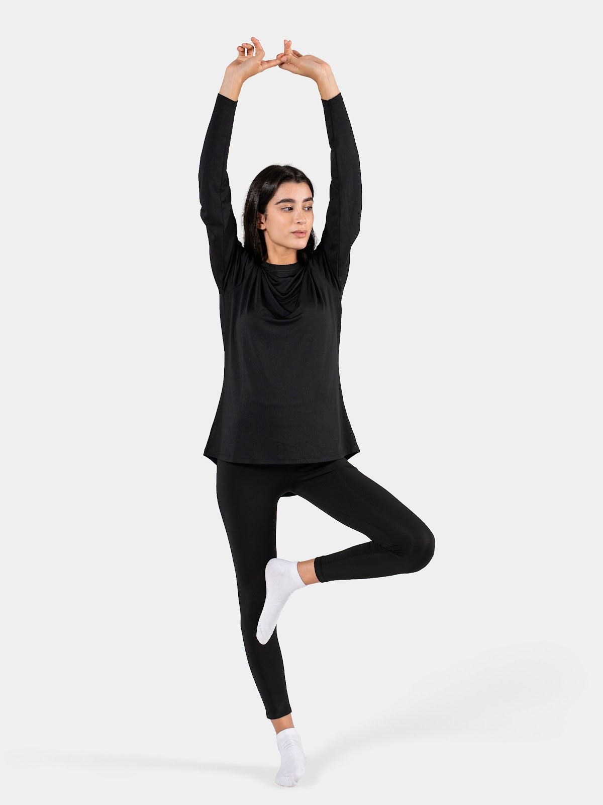 MOVE LOOSE LONG SLEEVE TOP BLACK 3