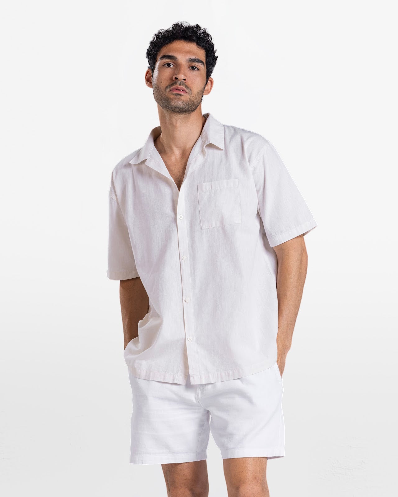 MEN'S LINEN SHIRT BEIGE 1