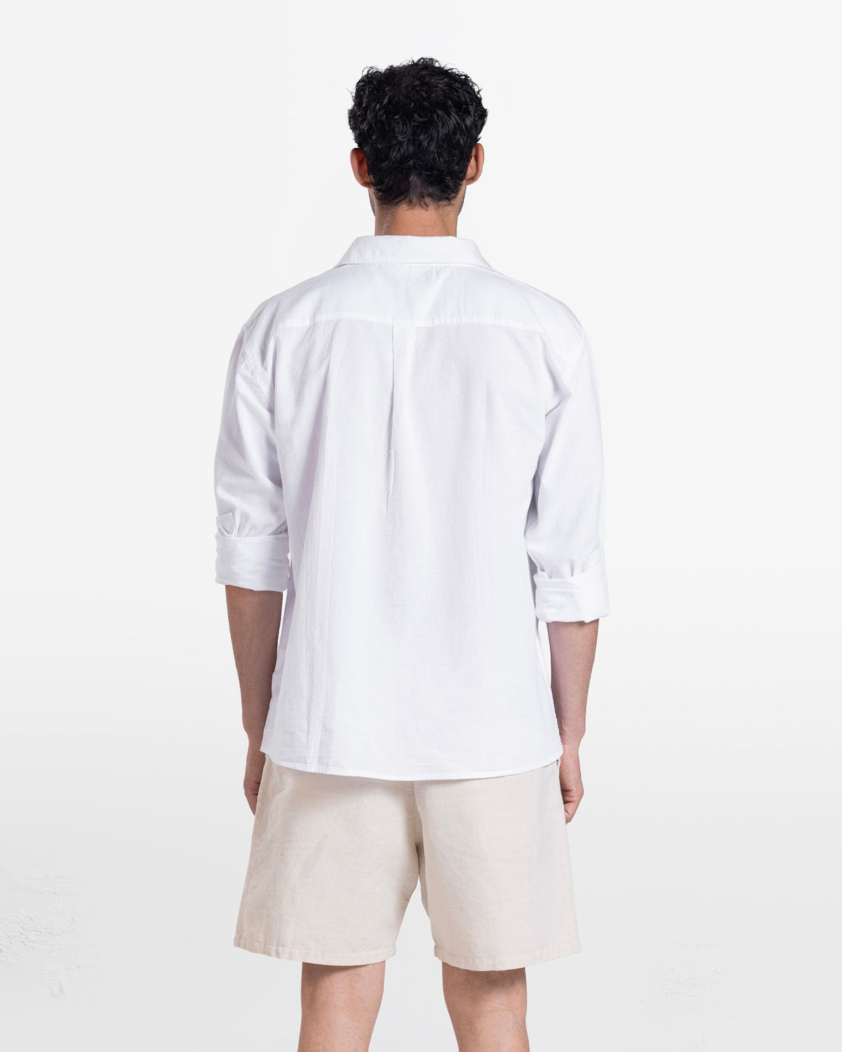 MEN'S LONG SLEEVE SHIRT WHITE 2