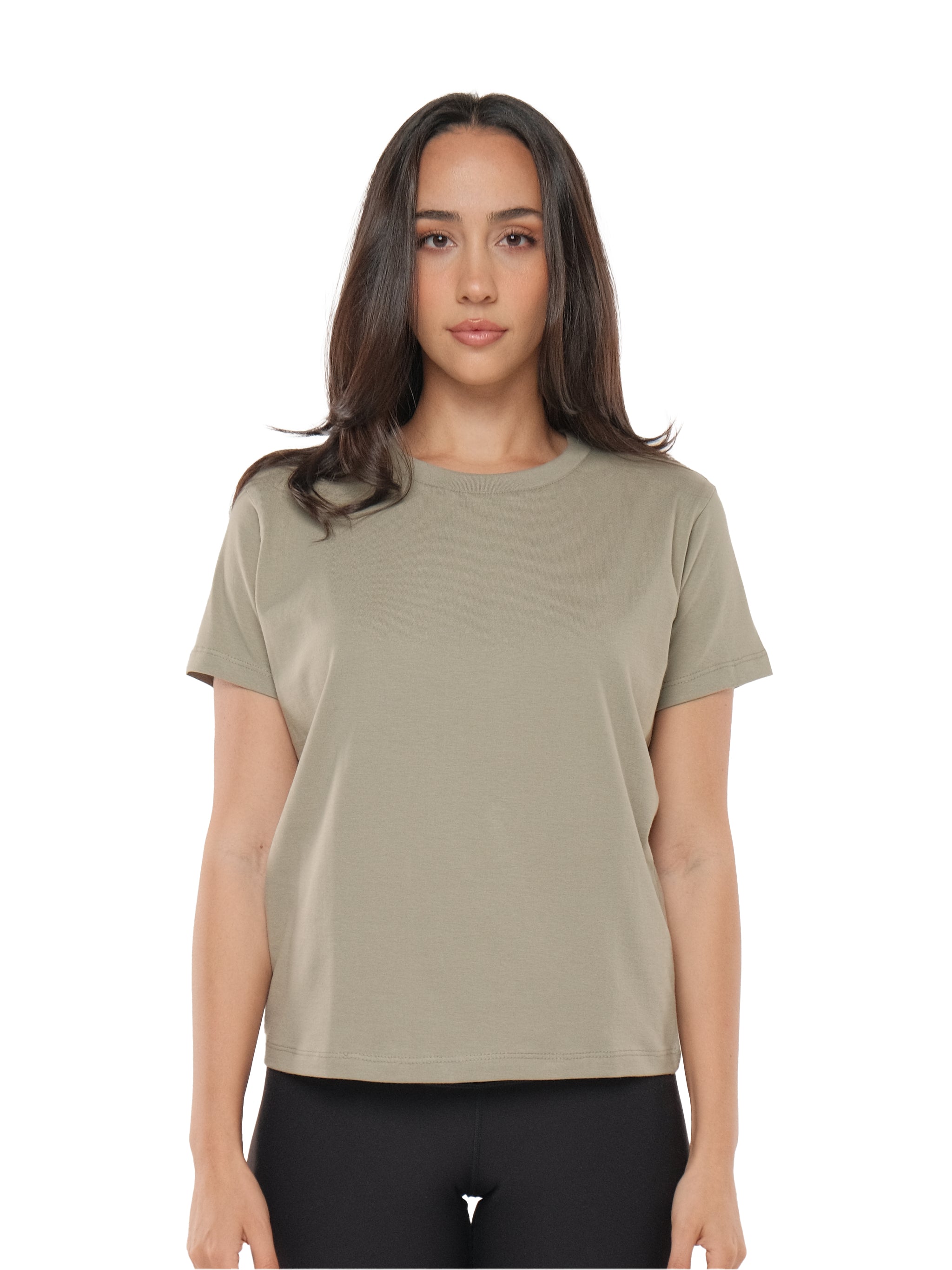 OLIVE GREEN RELAXED FIT TEE
