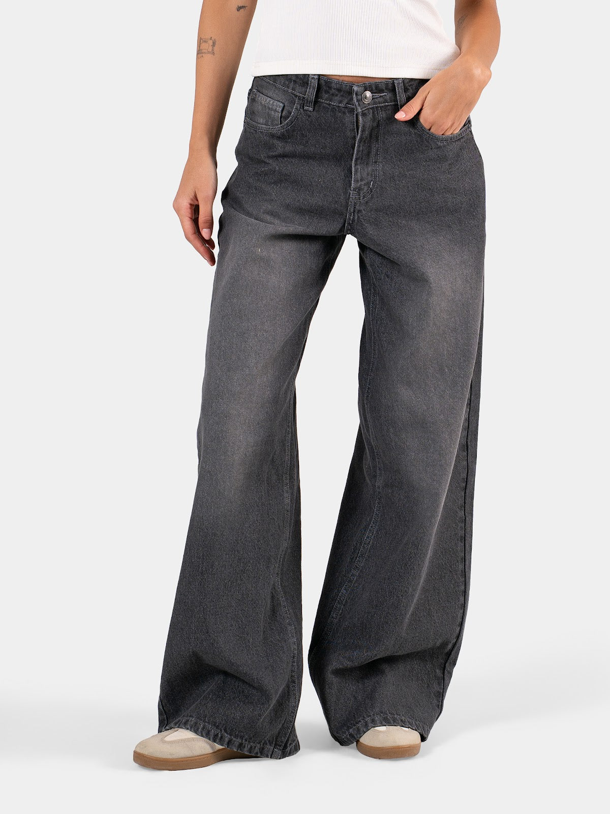 BAGGY JEANS DARK-GREY 3