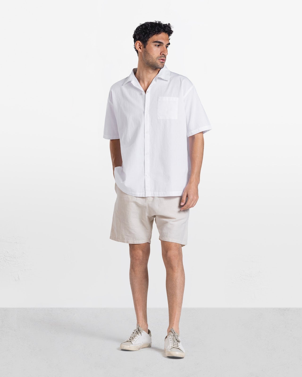 MEN'S LINEN SHIRT WHITE 5