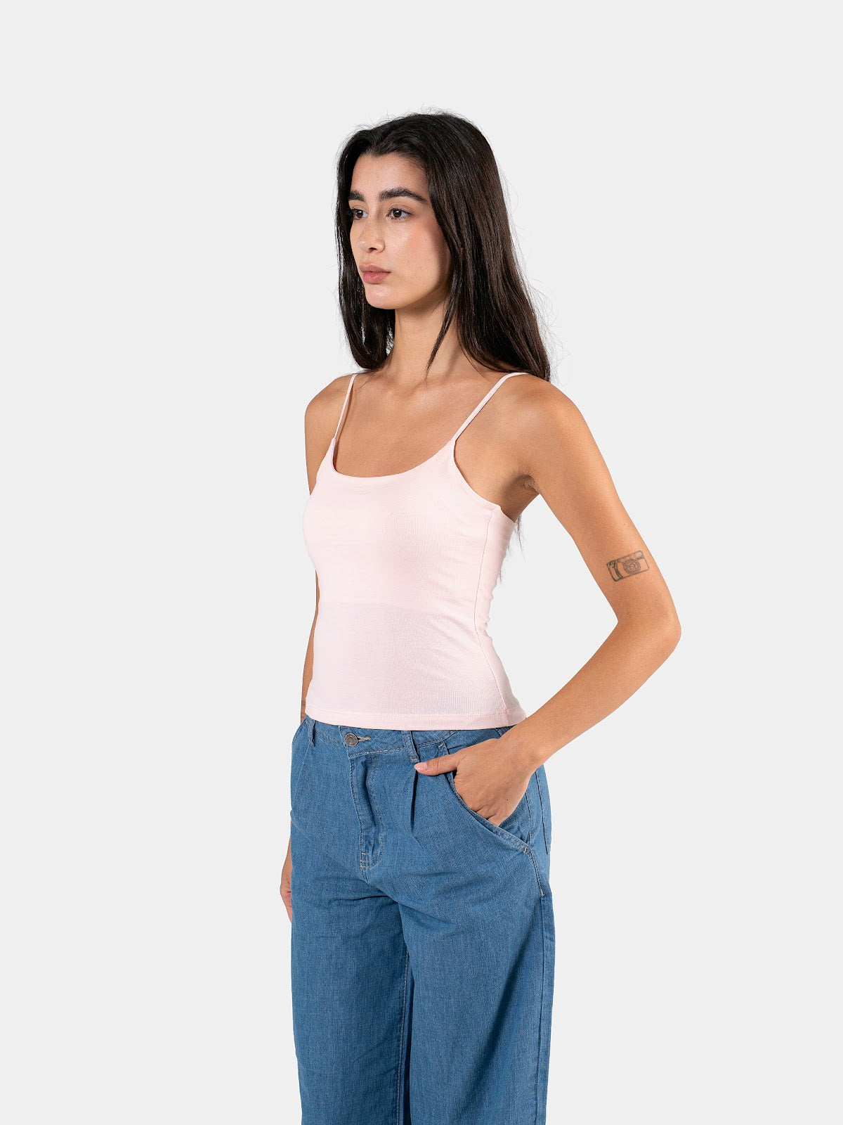 SPAGHETTI STRAP TOP BABY-PINK 5