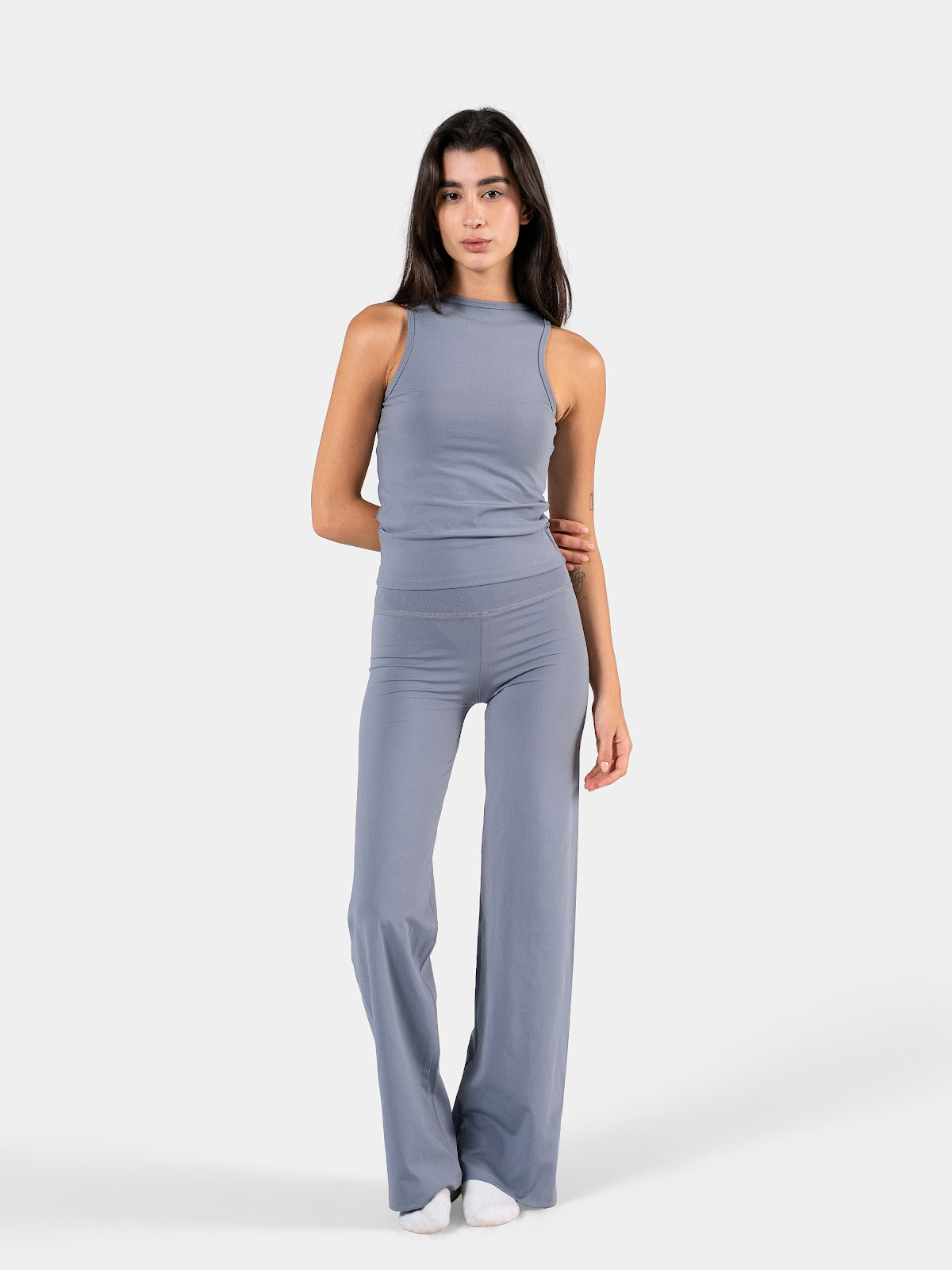 MOVE ESSENTIAL FITTED TANK STEEL BLUE 2