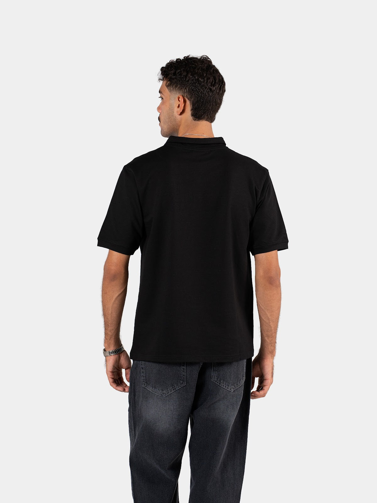 MEN'S POLO SHIRT BLACK 4