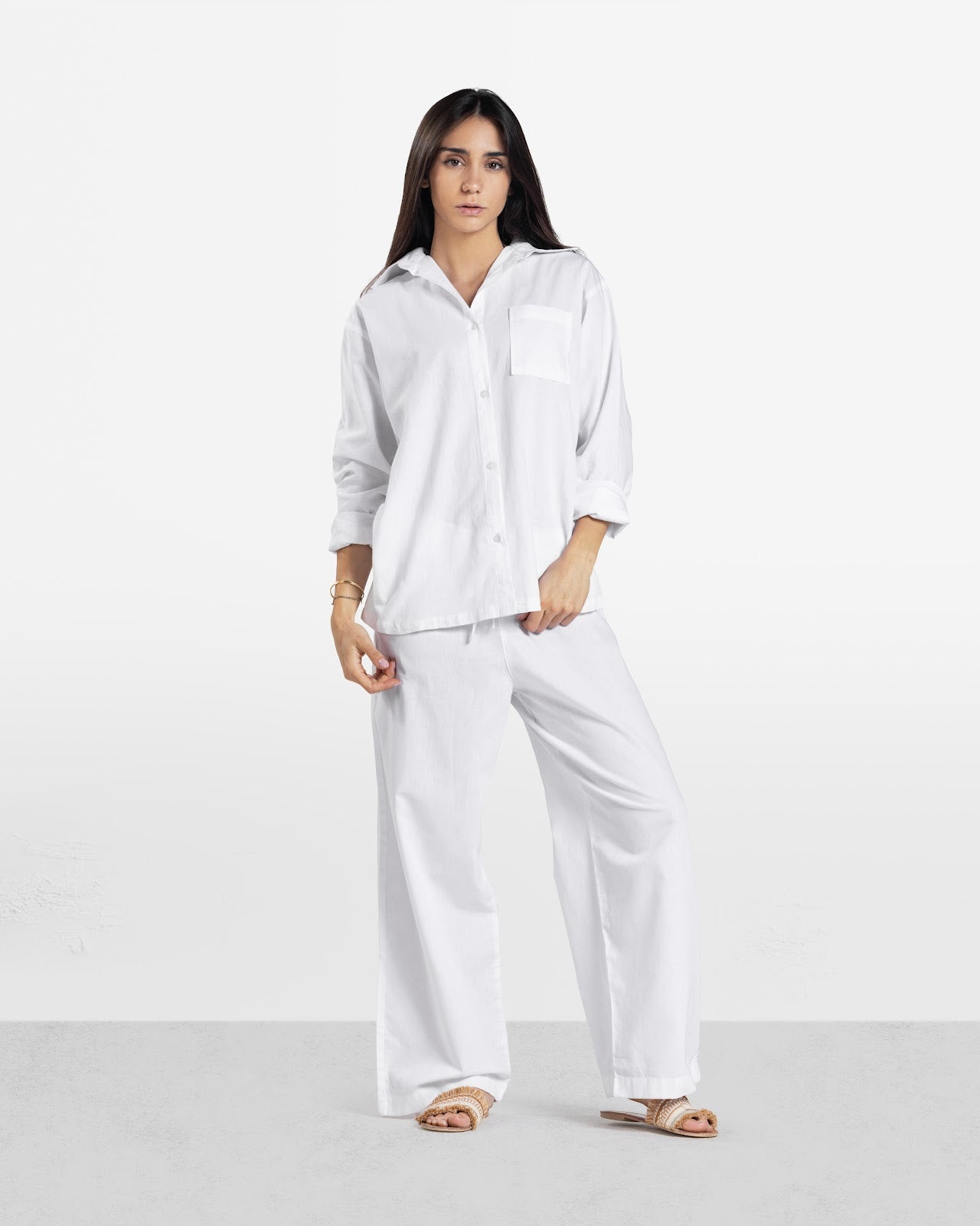 LINEN SHIRT WHITE 1