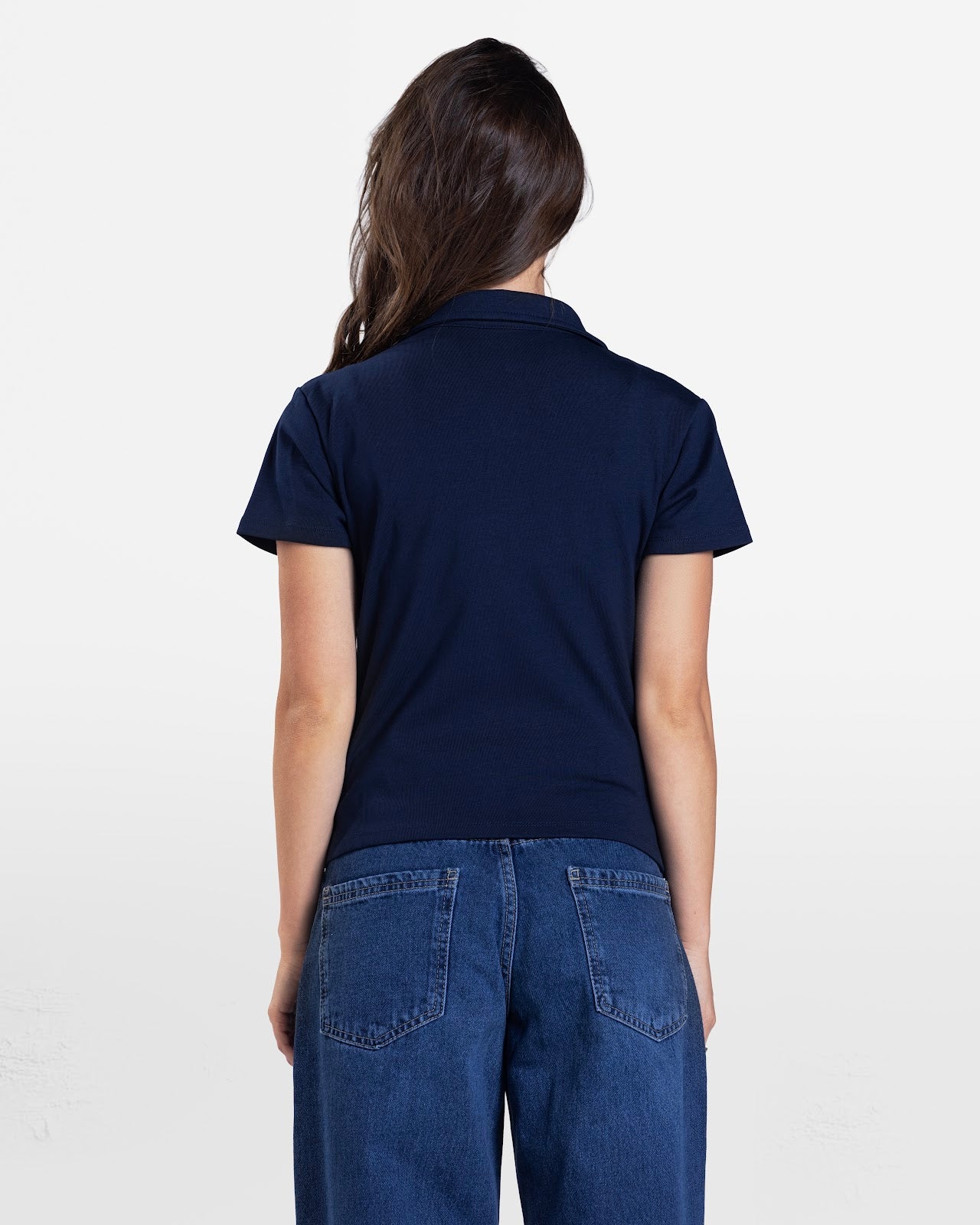 SHORT SLEEVE BUTTON DOWN SHIRT NAVY 2