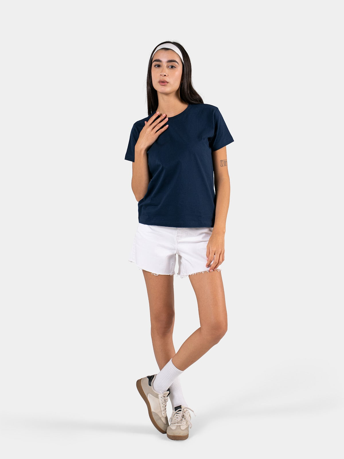 RELAXED FIT TEE NAVY 2