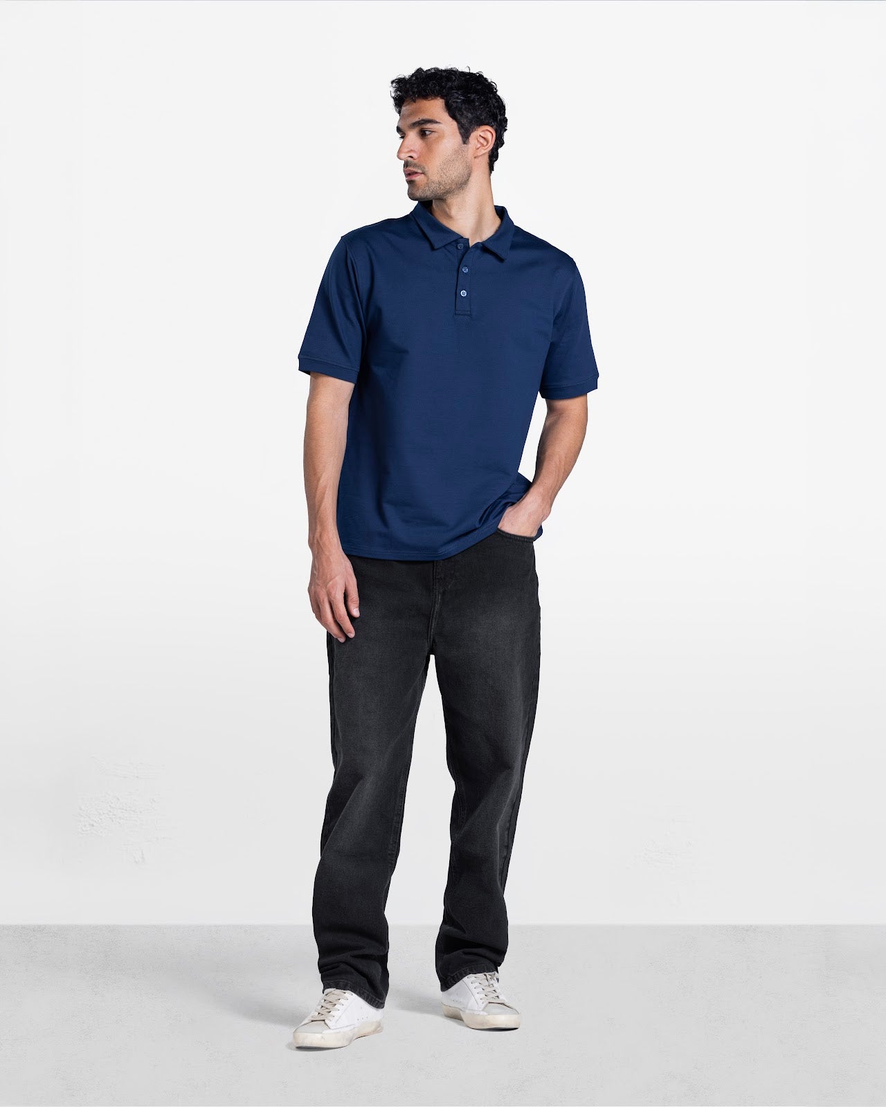 MEN'S POLO SHIRT NAVY 4