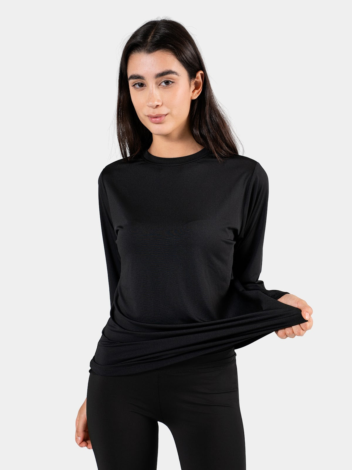 MOVE LOOSE LONG SLEEVE TOP BLACK 7