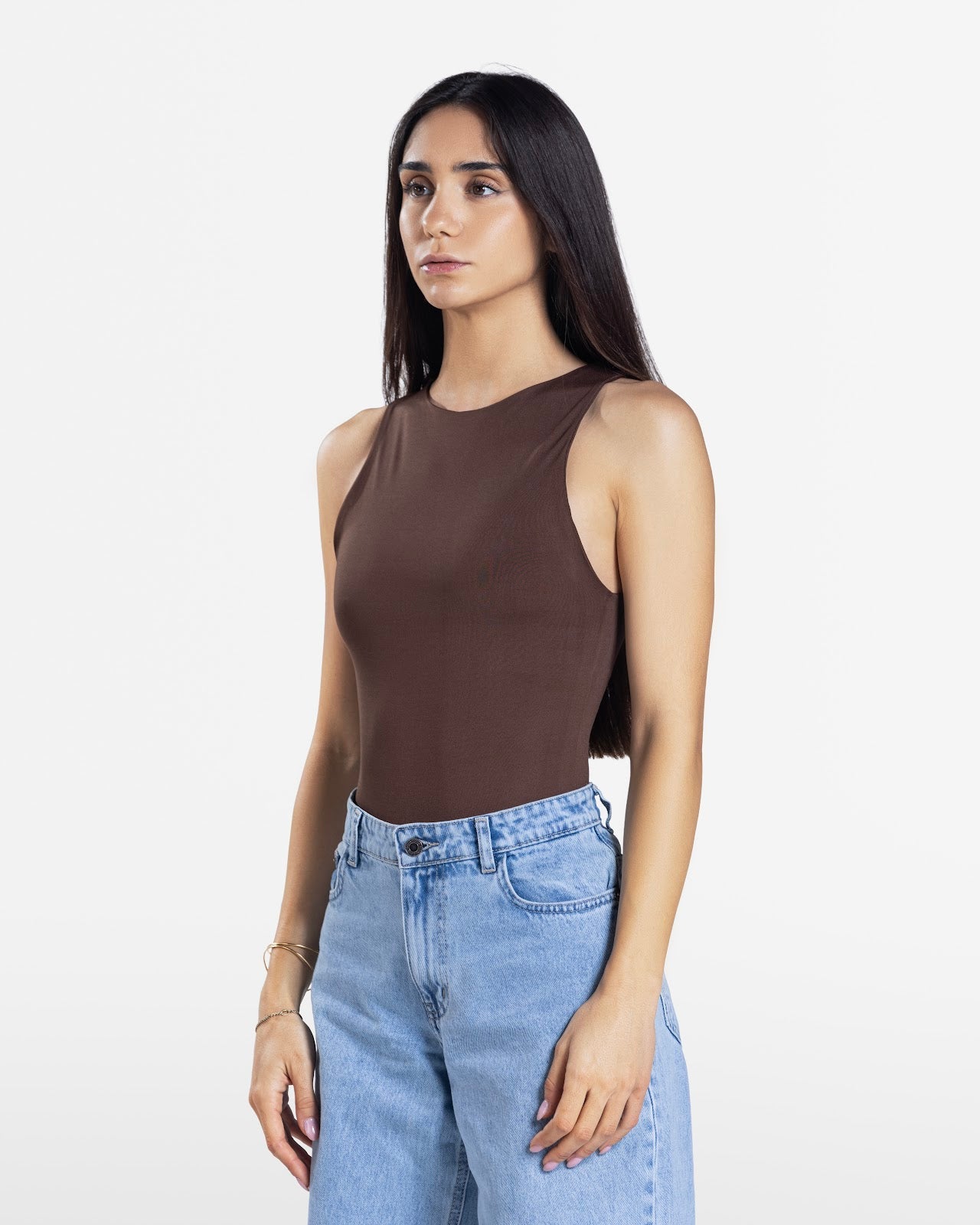 HALTER BODYSUIT BROWN 3