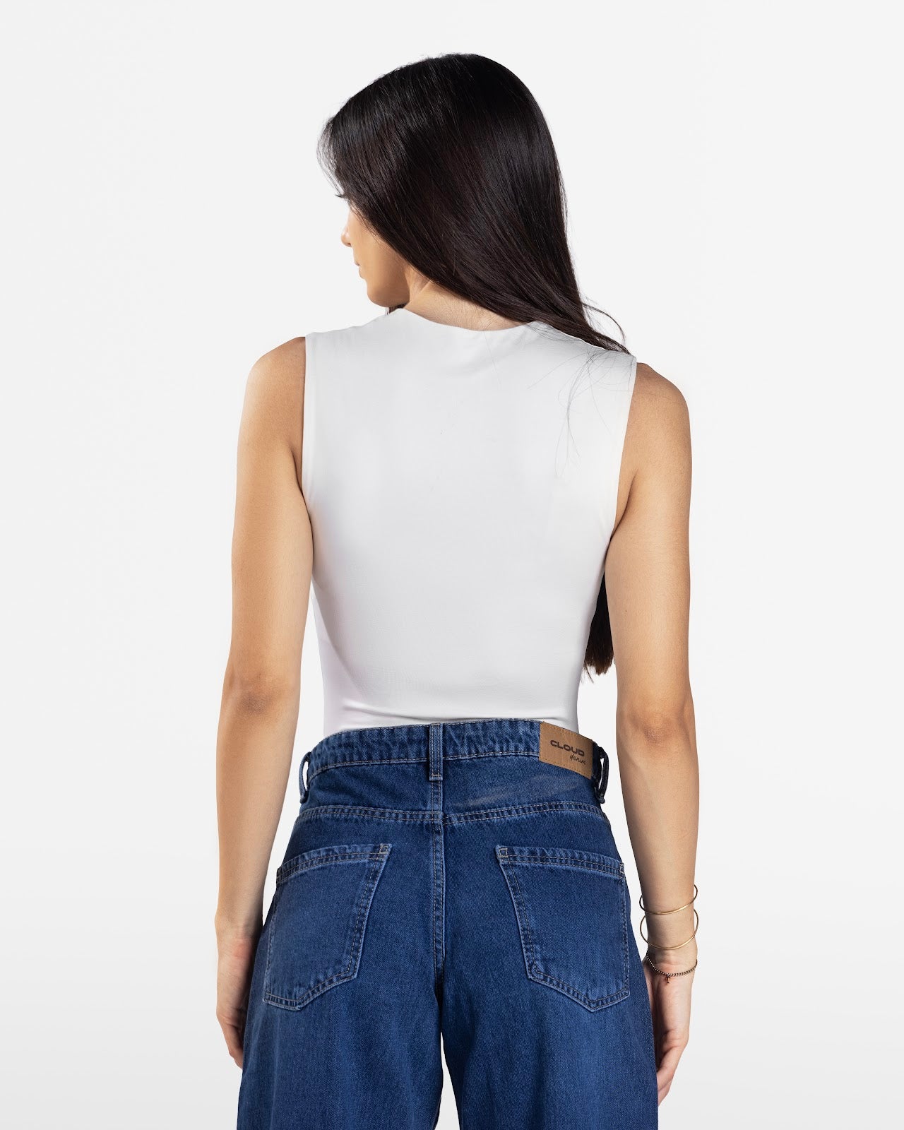 SQUARE NECK BODYSUIT OFF-WHITE 2