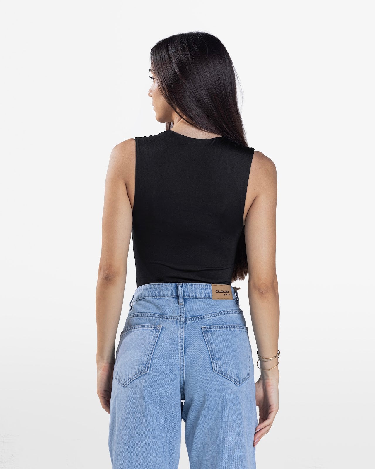 SQUARE NECK BODYSUIT BLACK 3