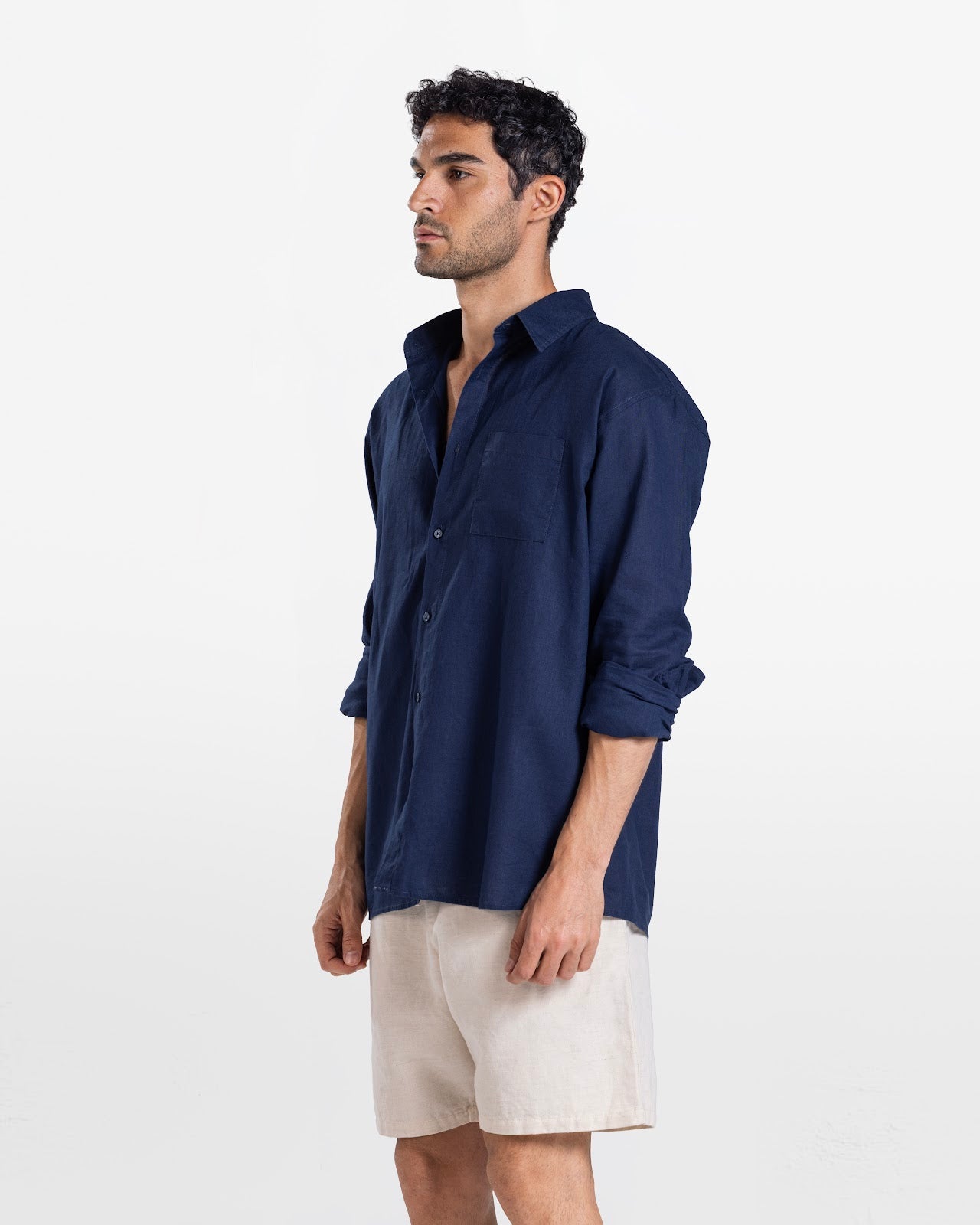 MEN'S LONG SLEEVE SHIRT NAVY 3