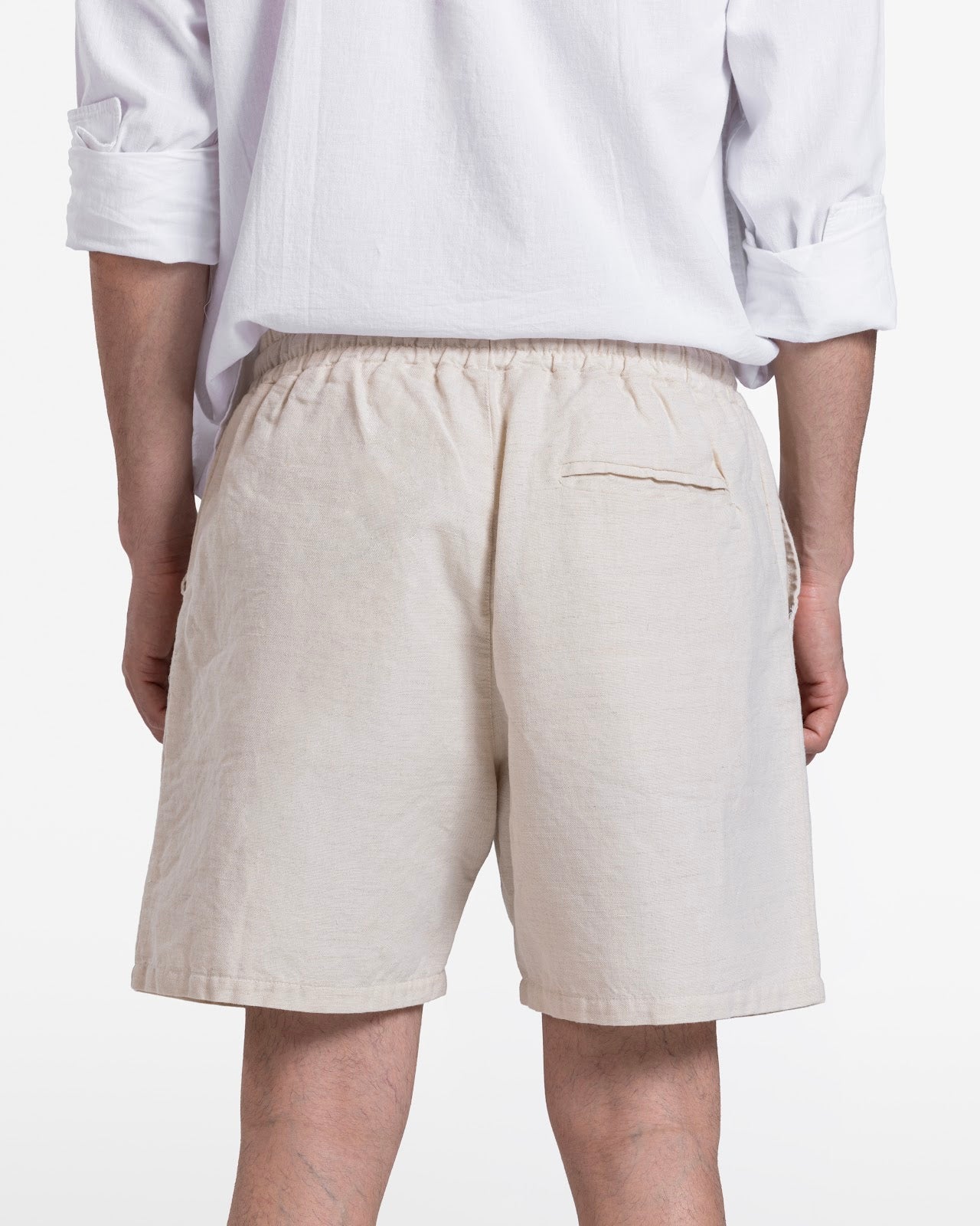 MEN'S LINEN SHORT BEIGE 2