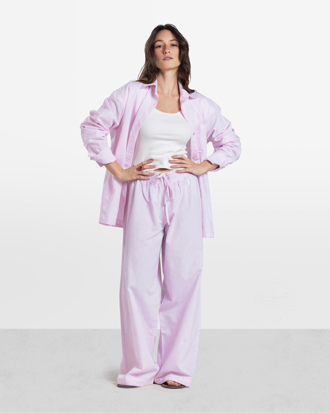 LINEN SHIRT PINK 3