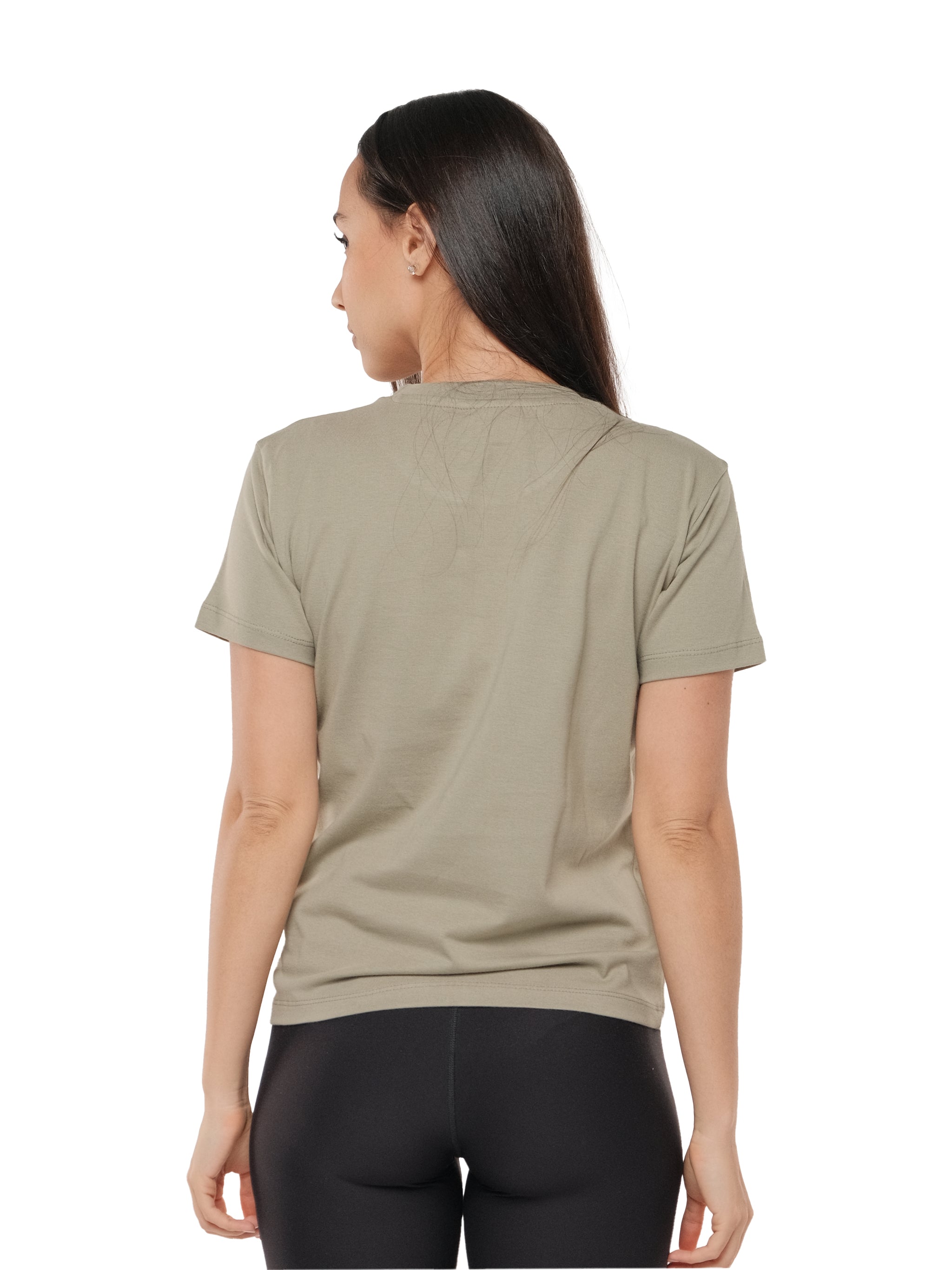 OLIVE GREEN RELAXED FIT TEE