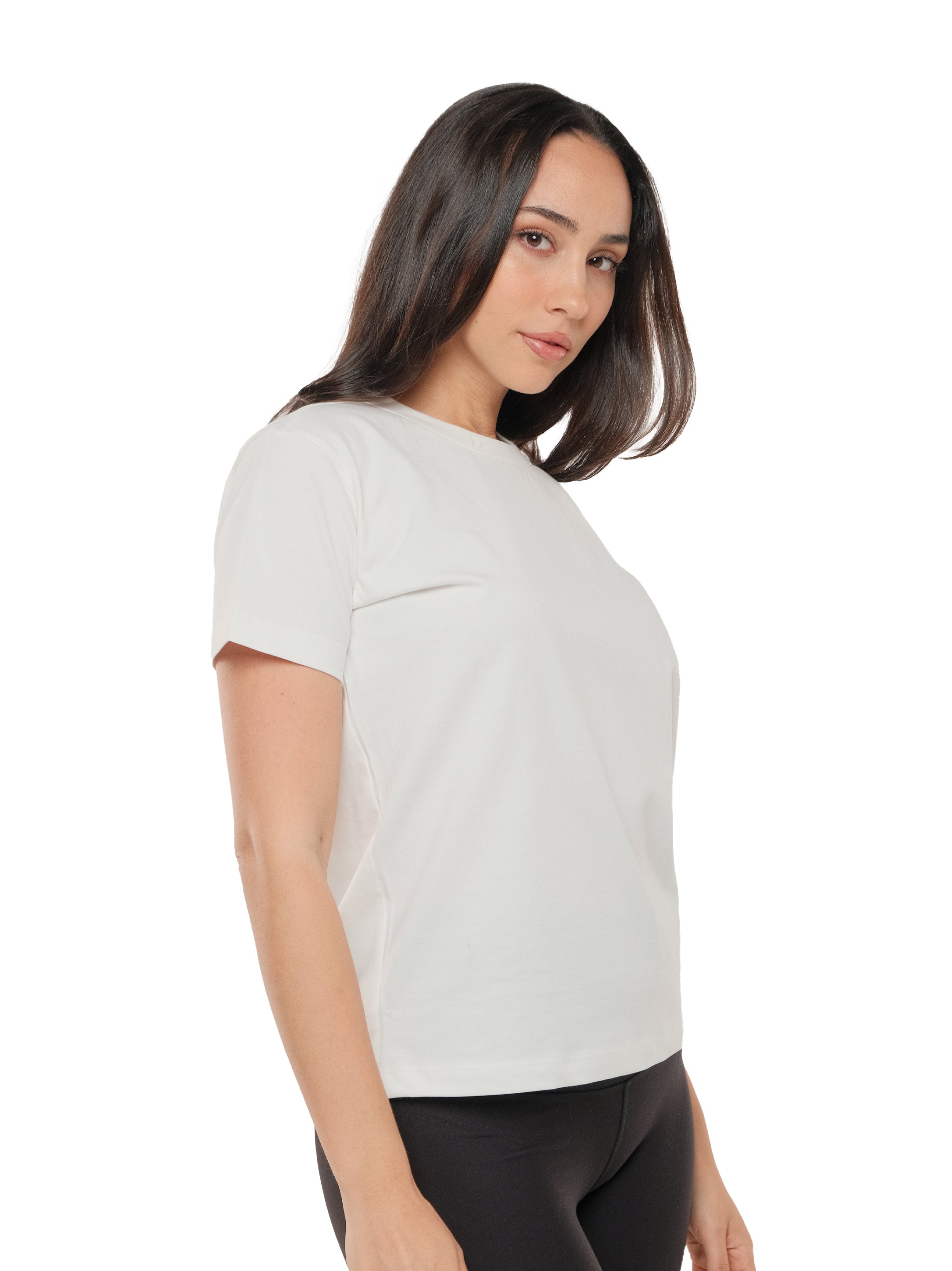 WHITE RELAXED FIT TEE