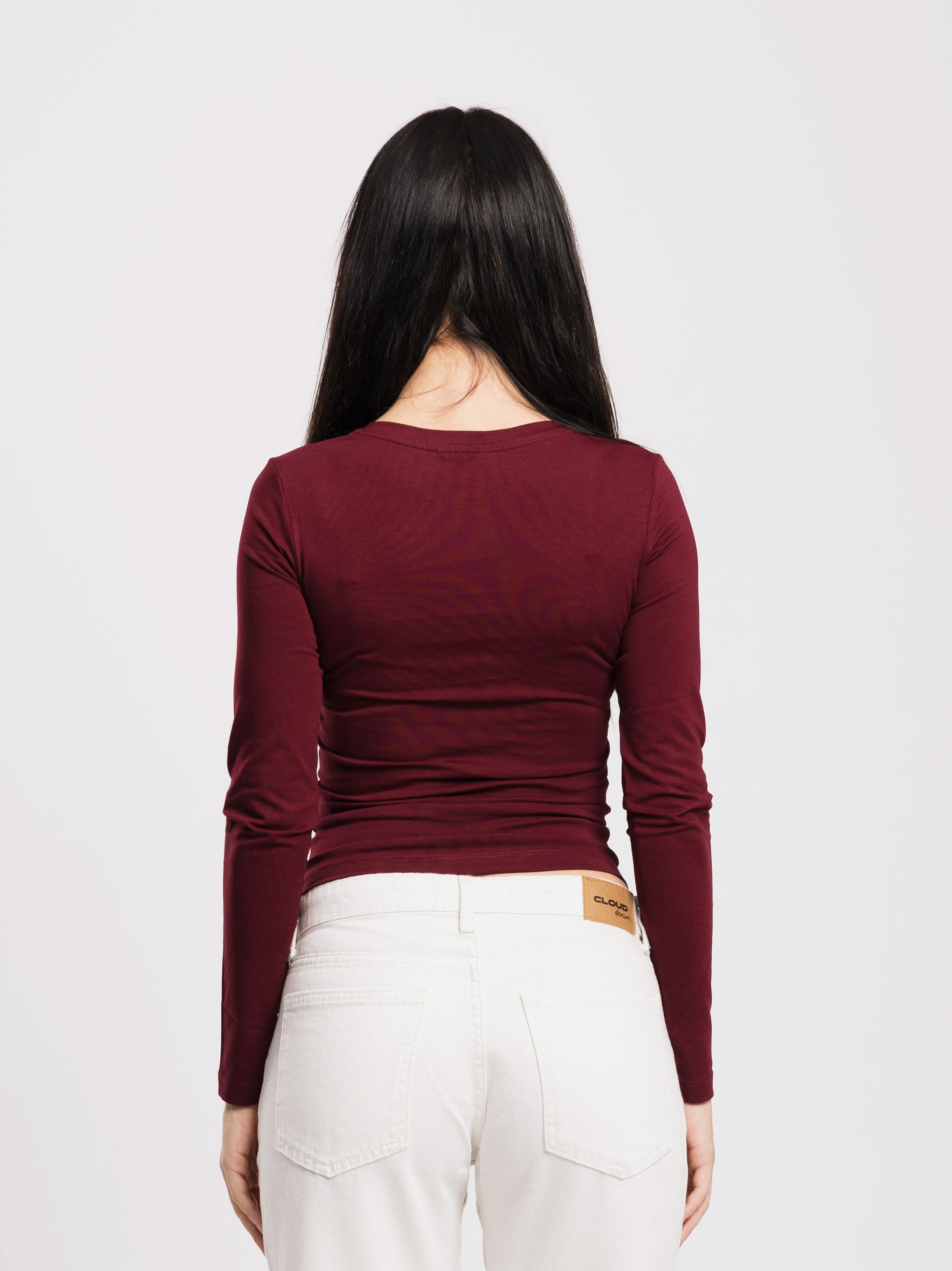 V-NECK LONG SLEEVE TOP
