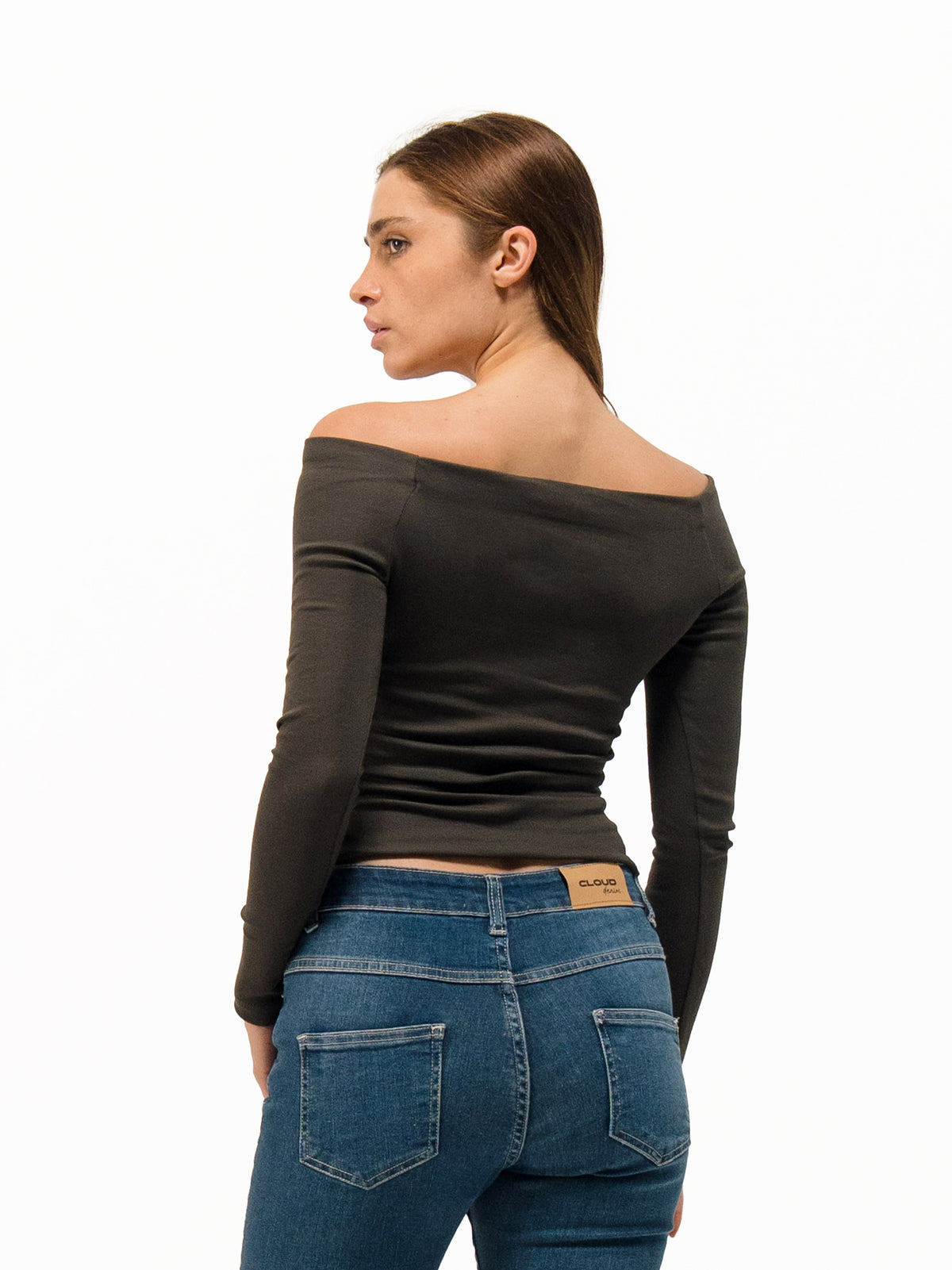 OFF SHOULDER LONG SLEEVE TOP