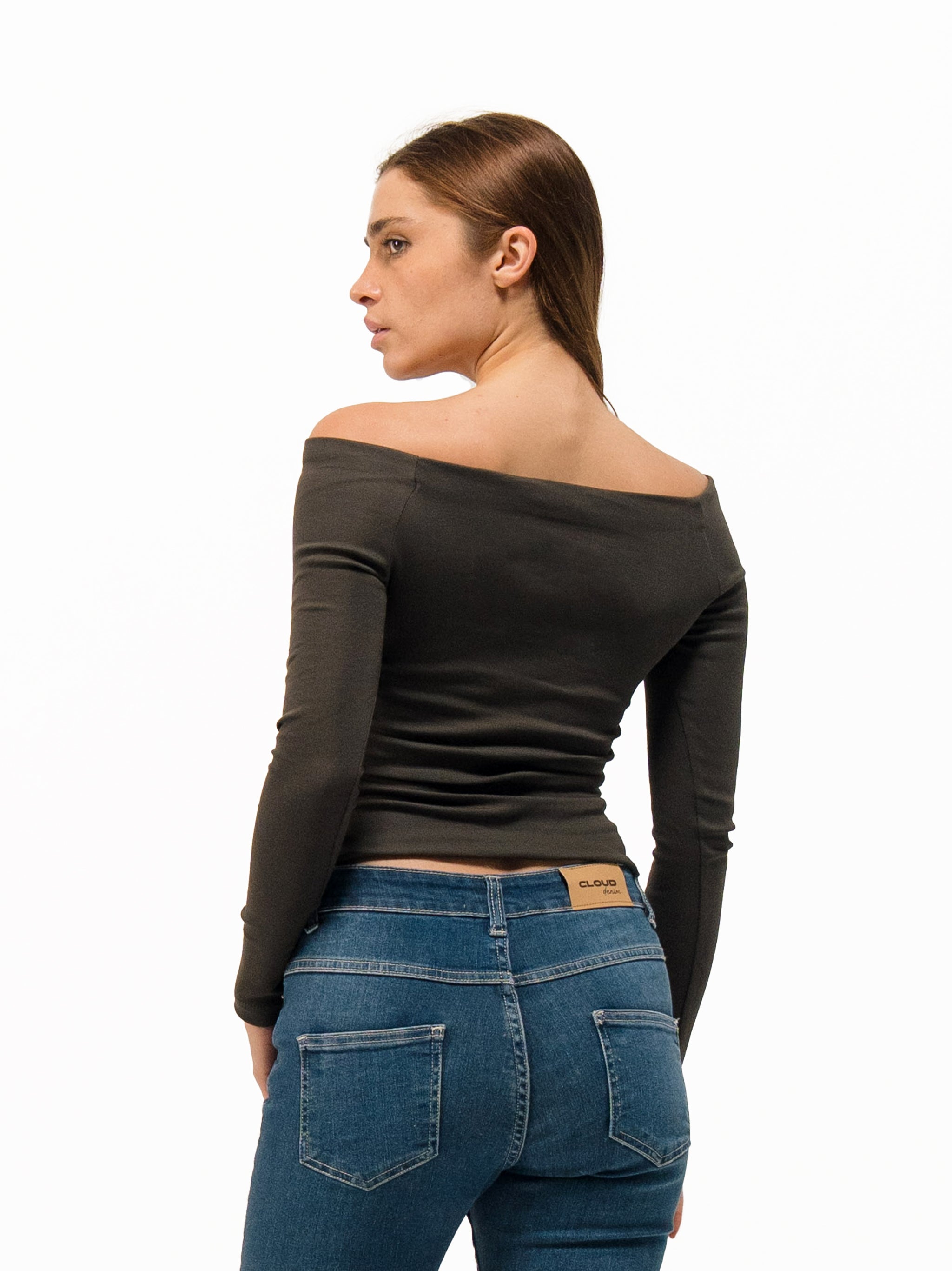 OFF SHOULDER LONG SLEEVE TOP