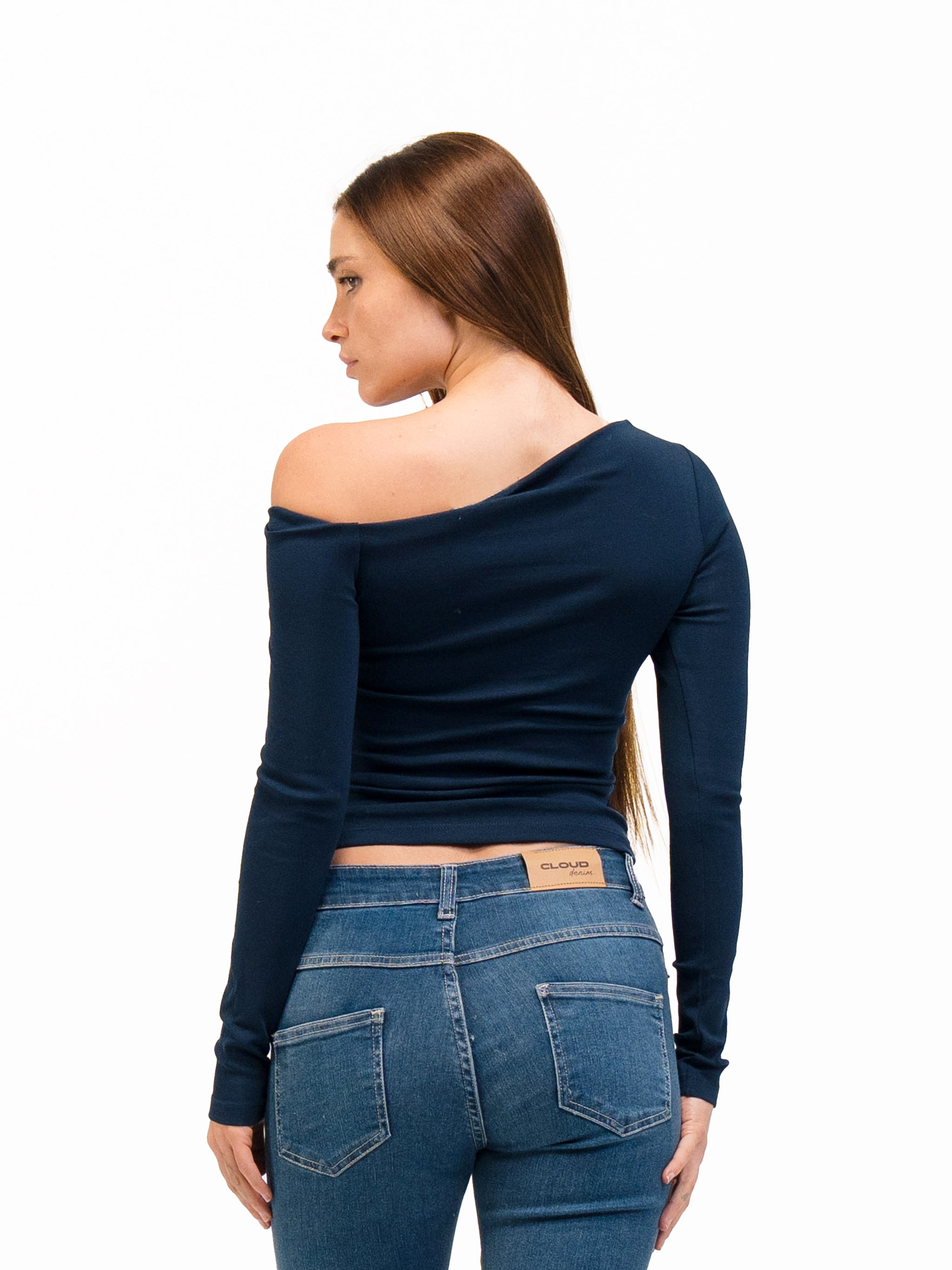 ONE SHOULDER LONG SLEEVE TOP
