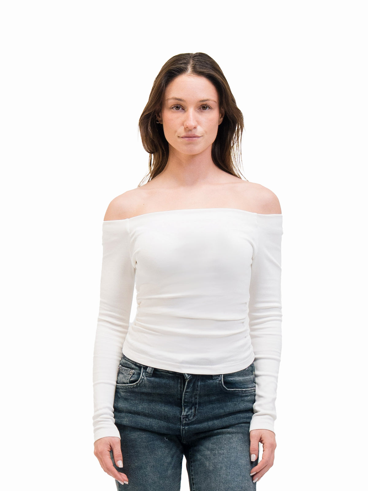 OFF SHOULDER LONG SLEEVE TOP