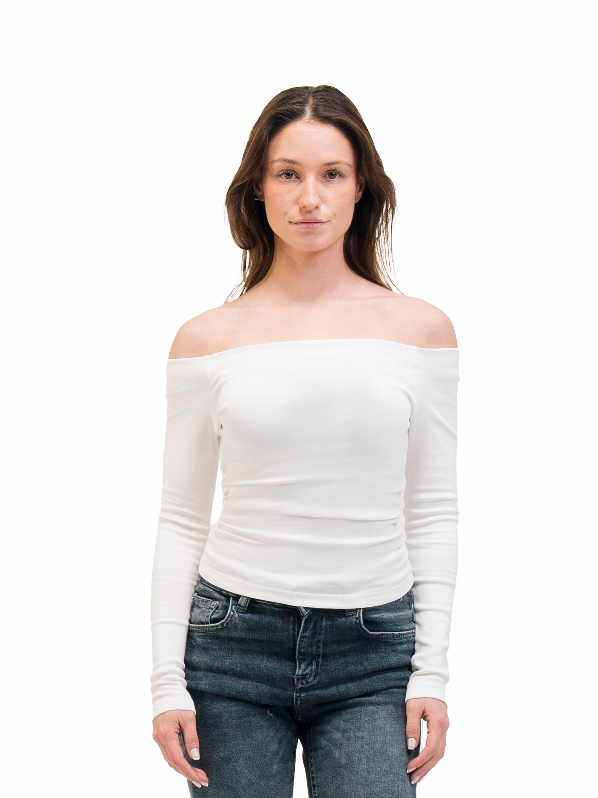 OFF SHOULDER LONG SLEEVE TOP