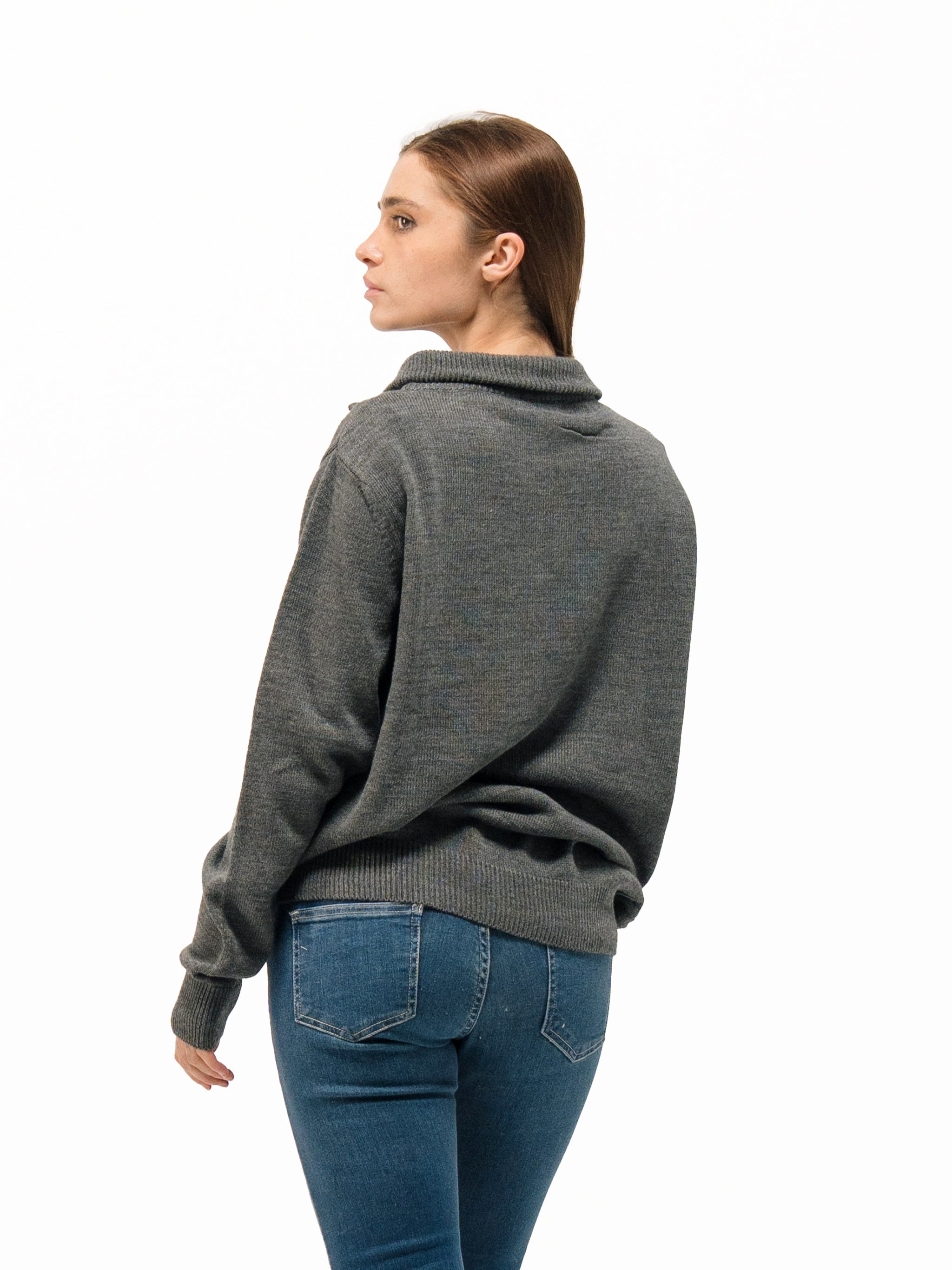 KNIT QUARTER ZIP UP