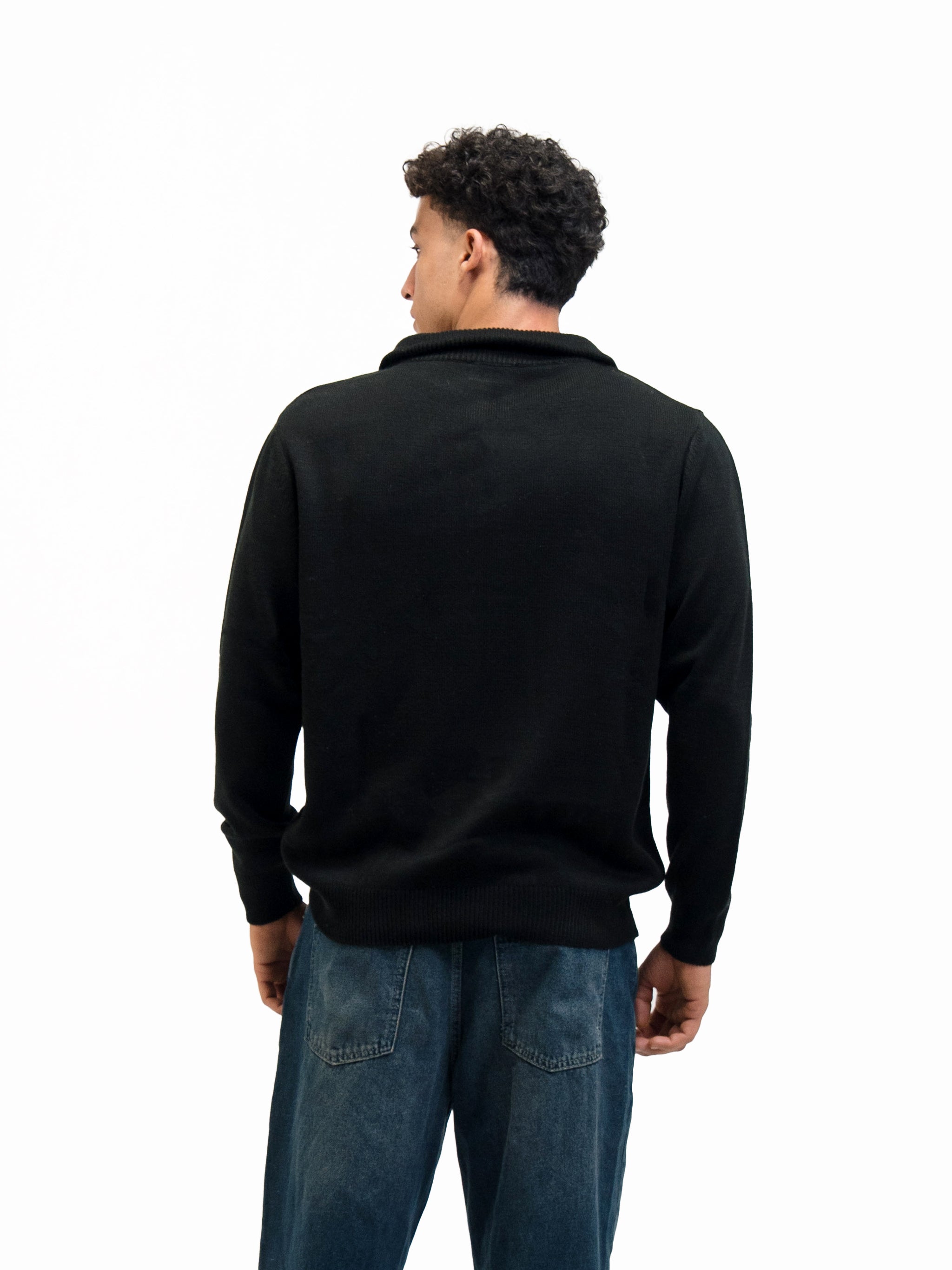 KNIT QUARTER ZIP UP