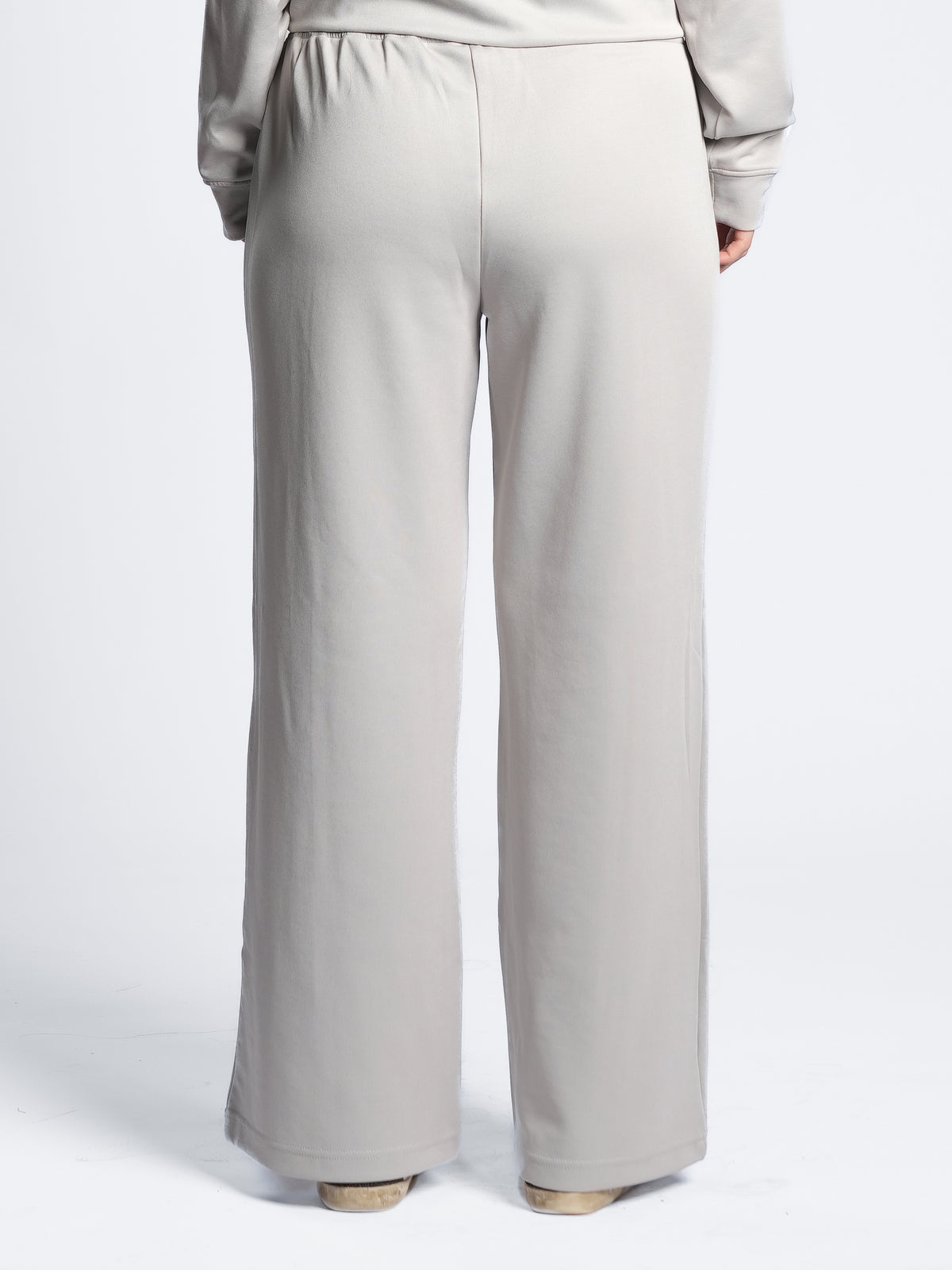 BREATHABLE PLEATED WIDE LEG PANTS
