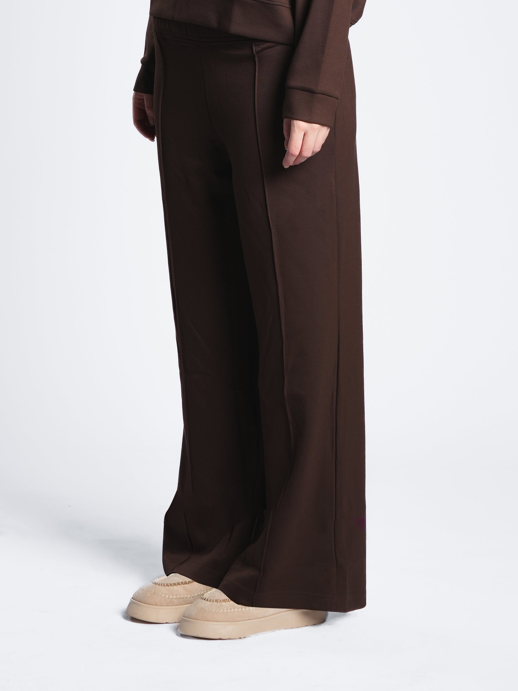 BREATHABLE COMFORTLUX PLEATED WIDE LEG PANTS
