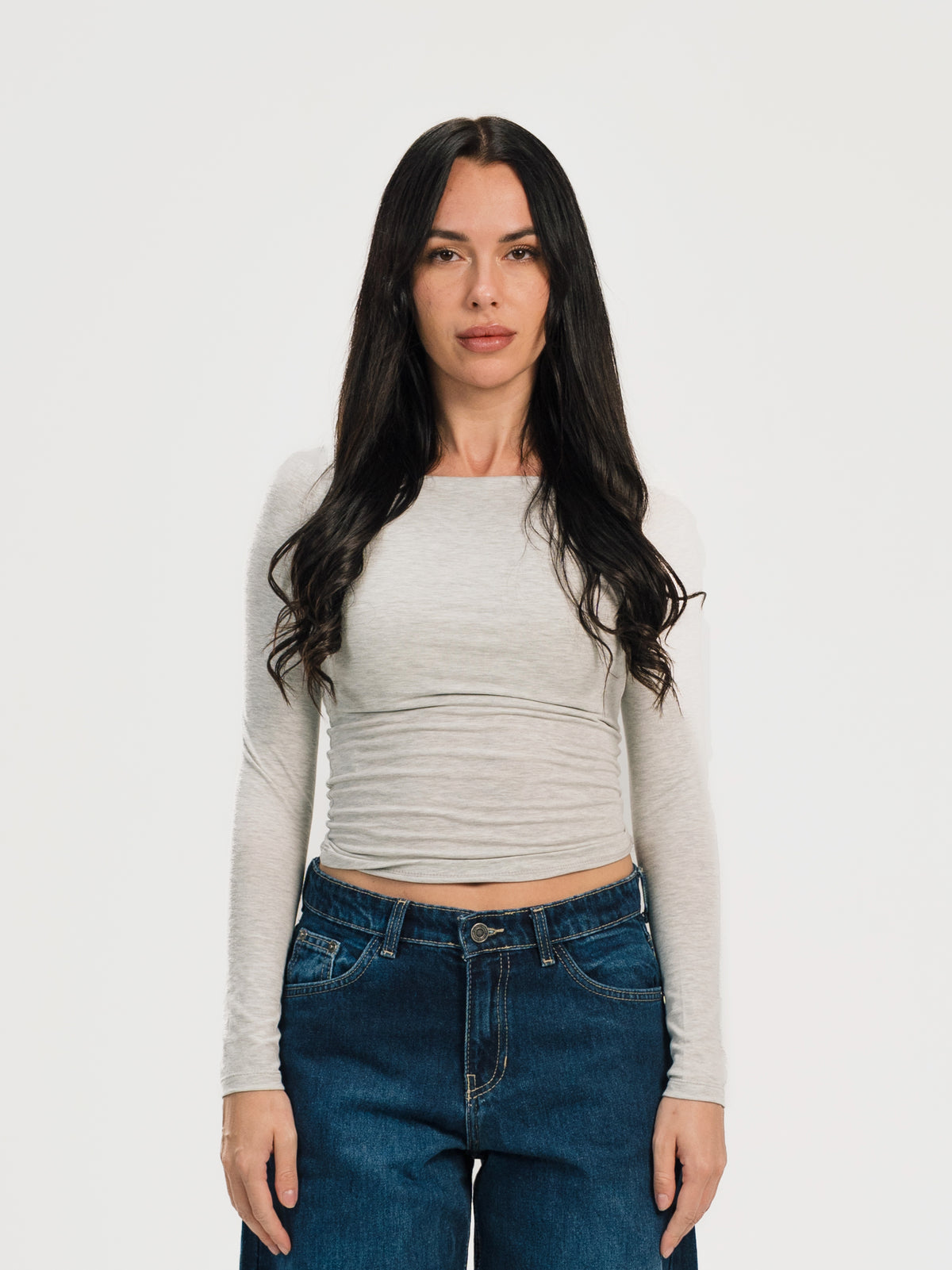 BOAT NECK LONG SLEEVE TOP