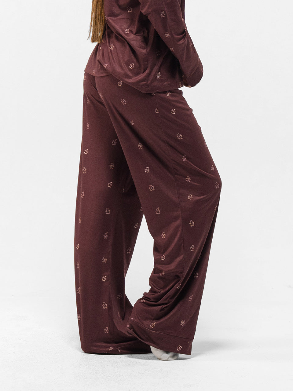BUTTON UP LONG SLEEVE PANTS SET