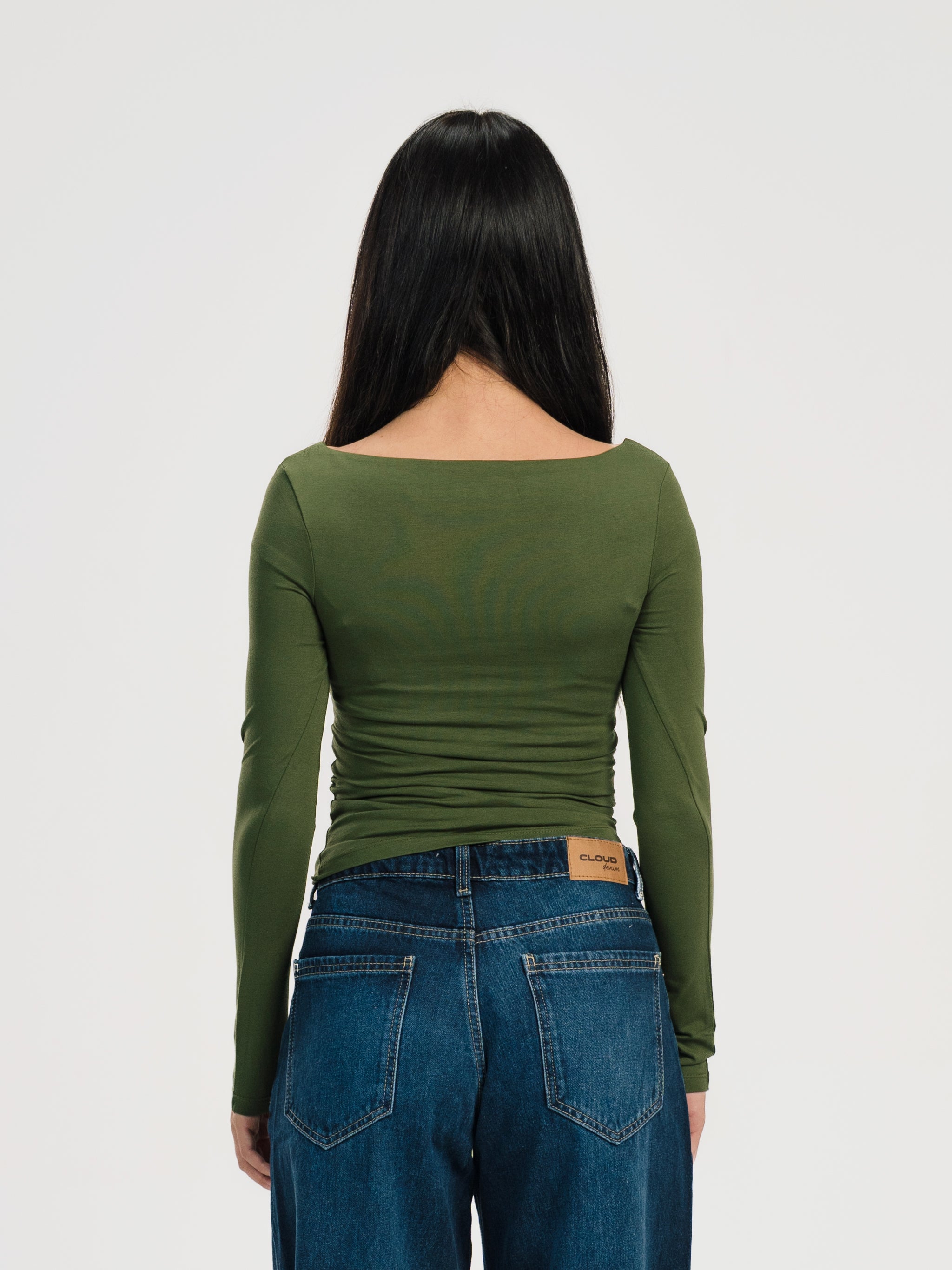 BOAT NECK LONG SLEEVE TOP