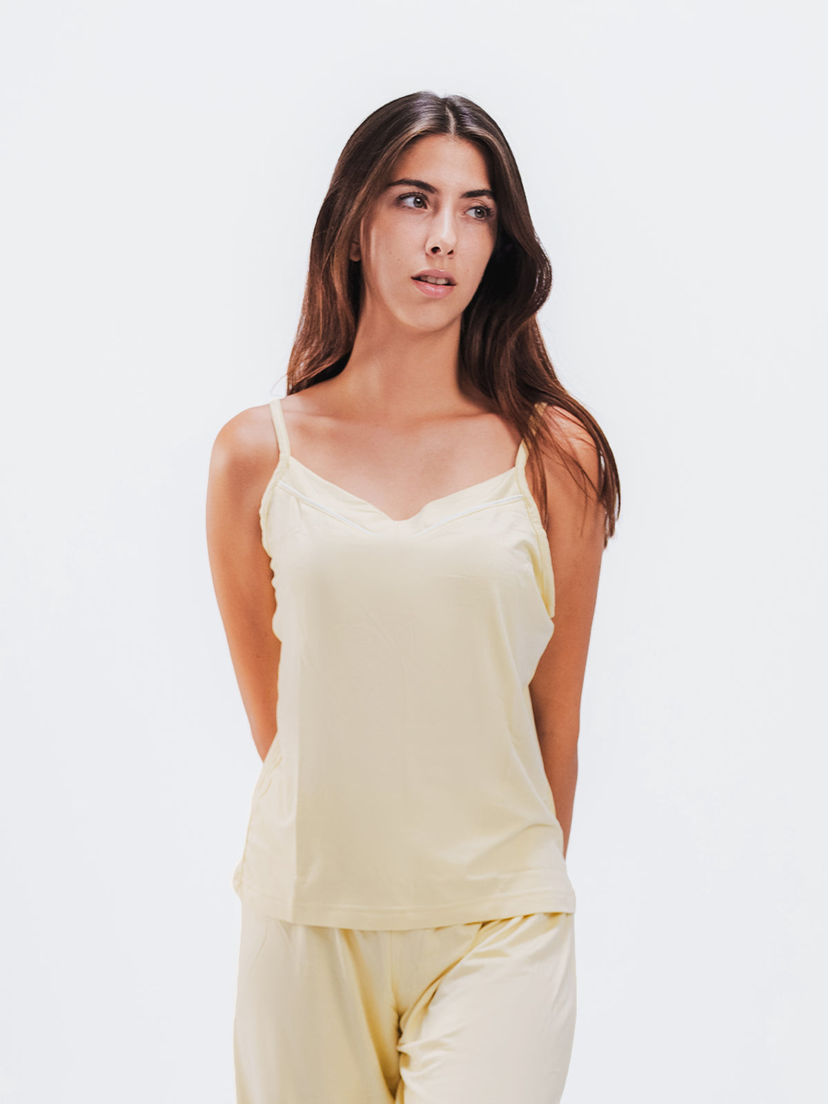PIPED SPAGHETTI PANTS SET
