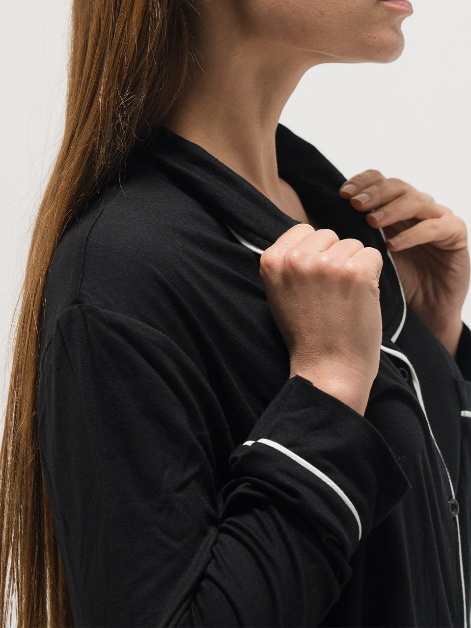 PIPED LONG SLEEVE & PANTS SET