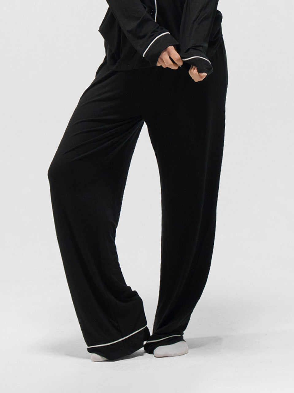 PIPED LONG SLEEVE & PANTS SET