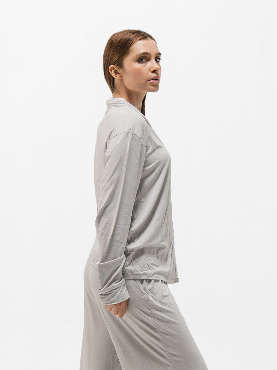 PIPED LONG SLEEVE & PANTS SET