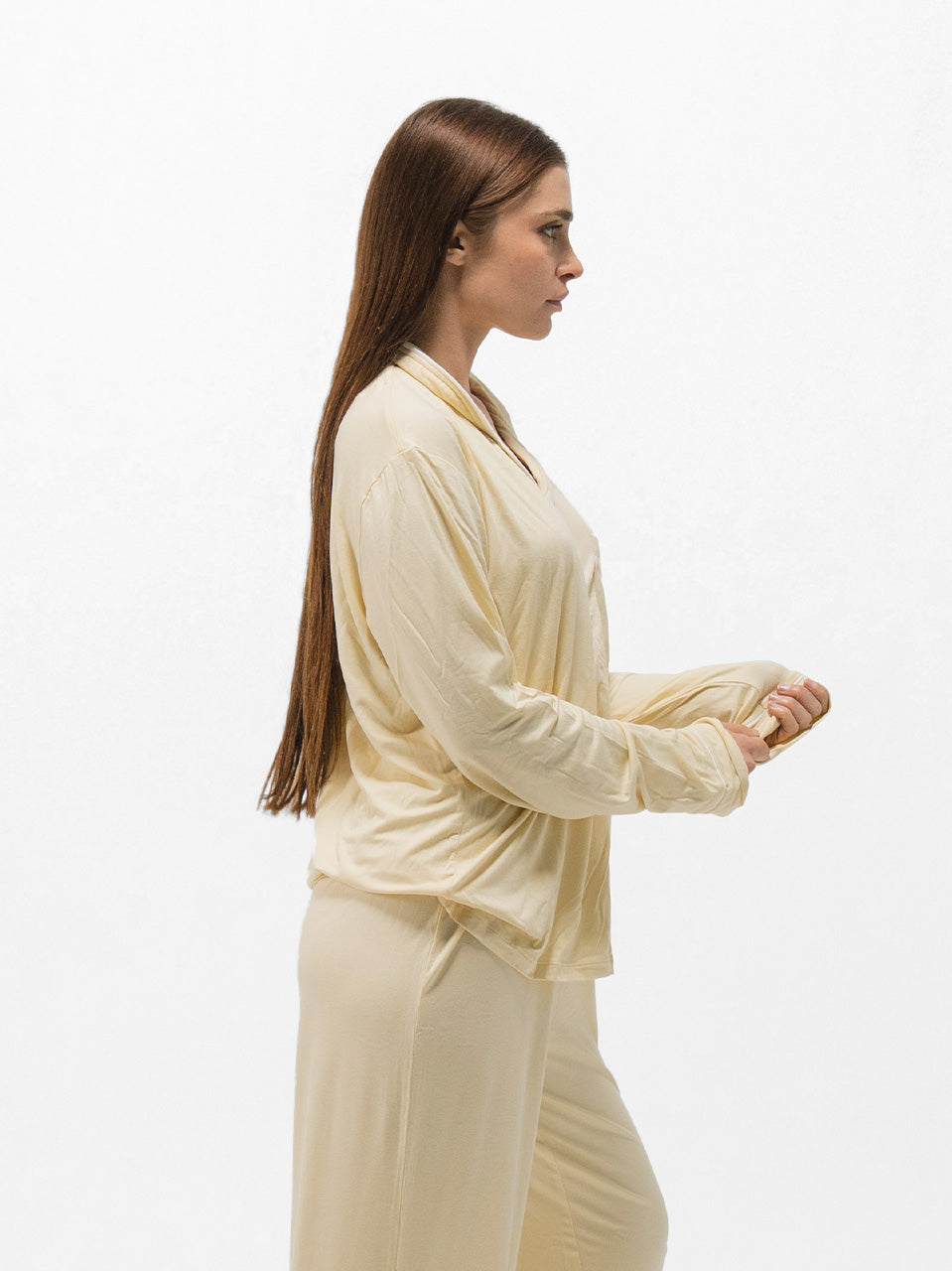 PIPED LONG SLEEVE & PANTS SET