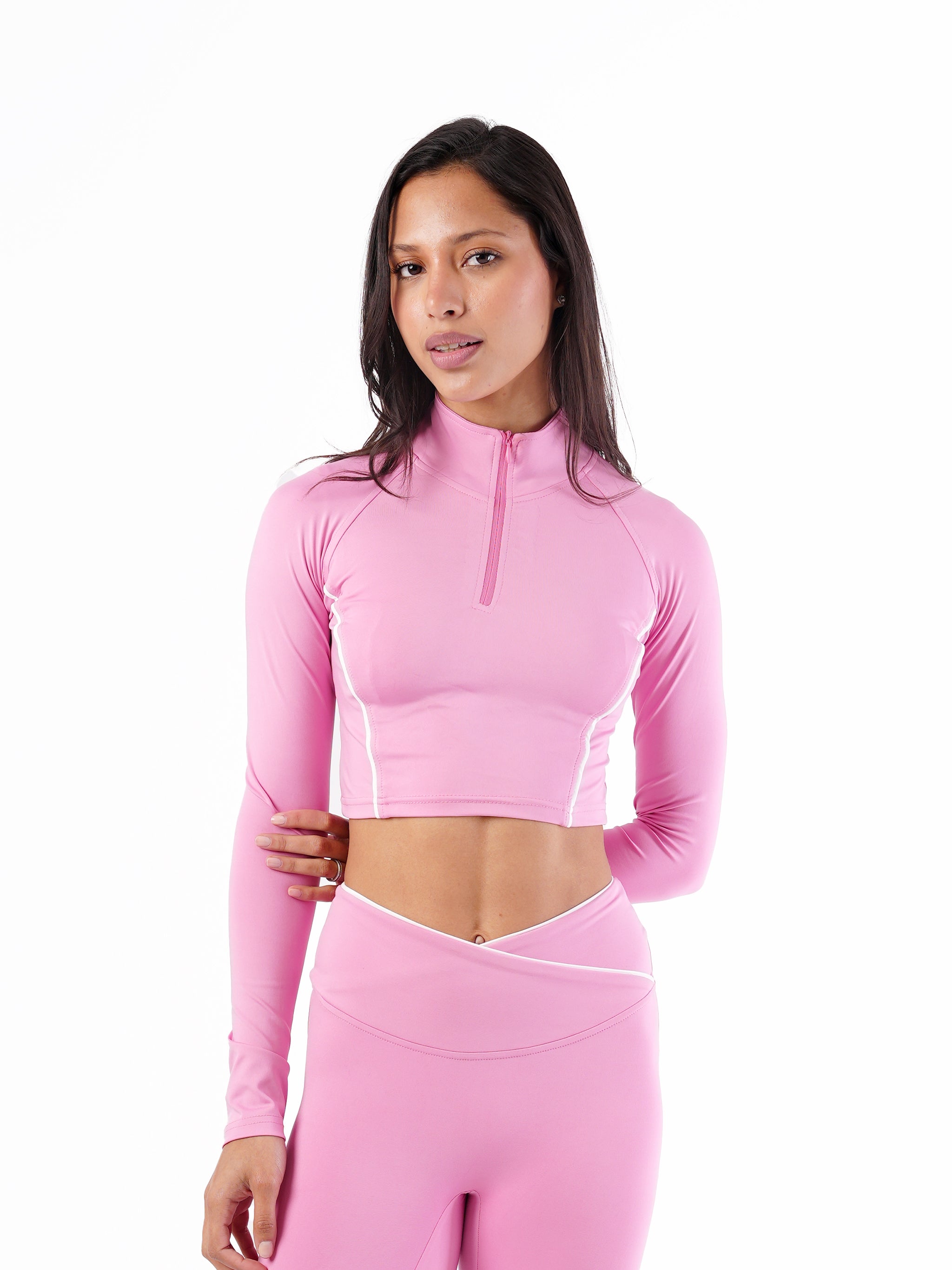 MOVE PIPED CROPPED QUARTER SCULPT JACKET