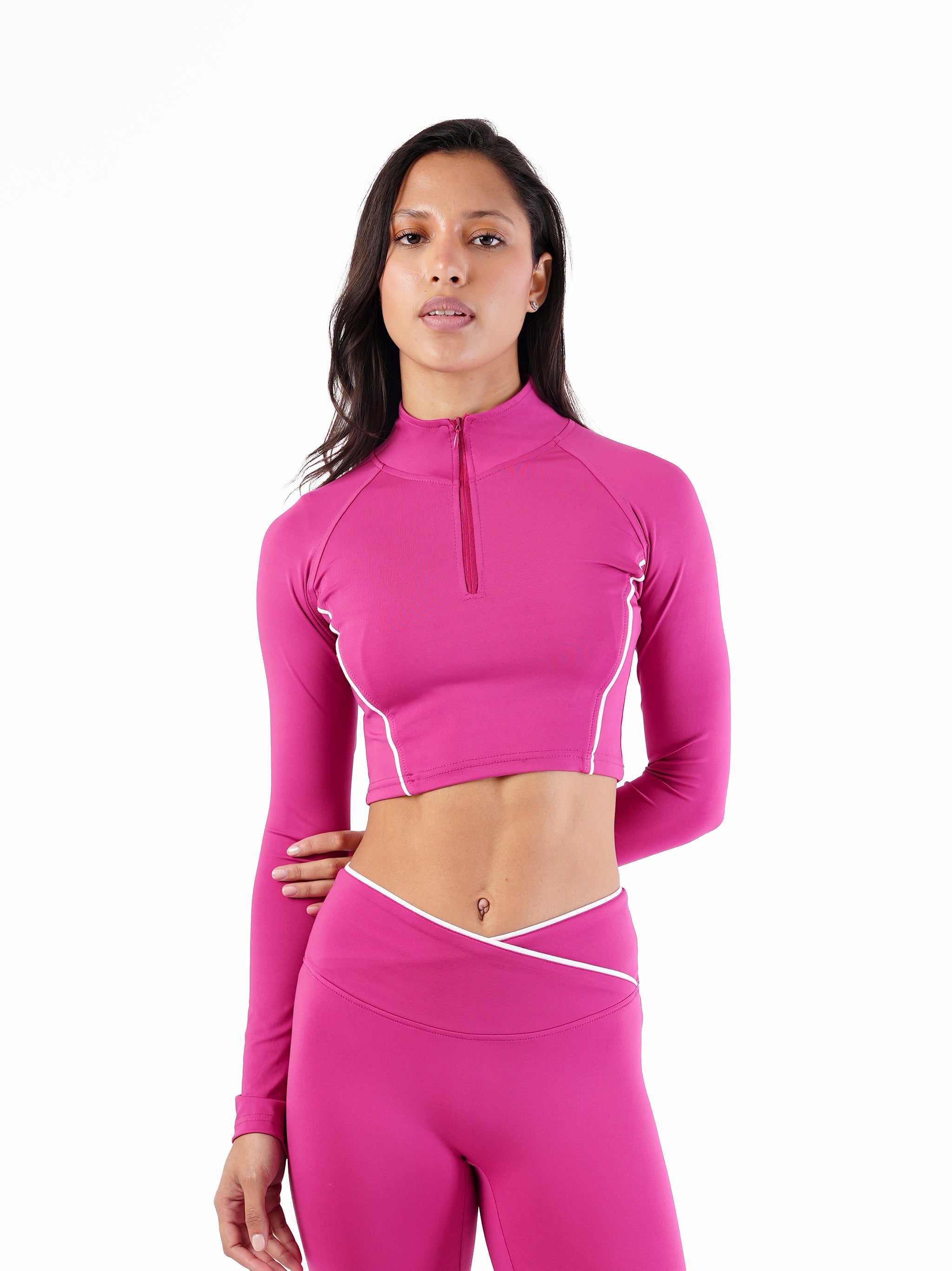 MOVE PIPED CROPPED QUARTER SCULPT JACKET