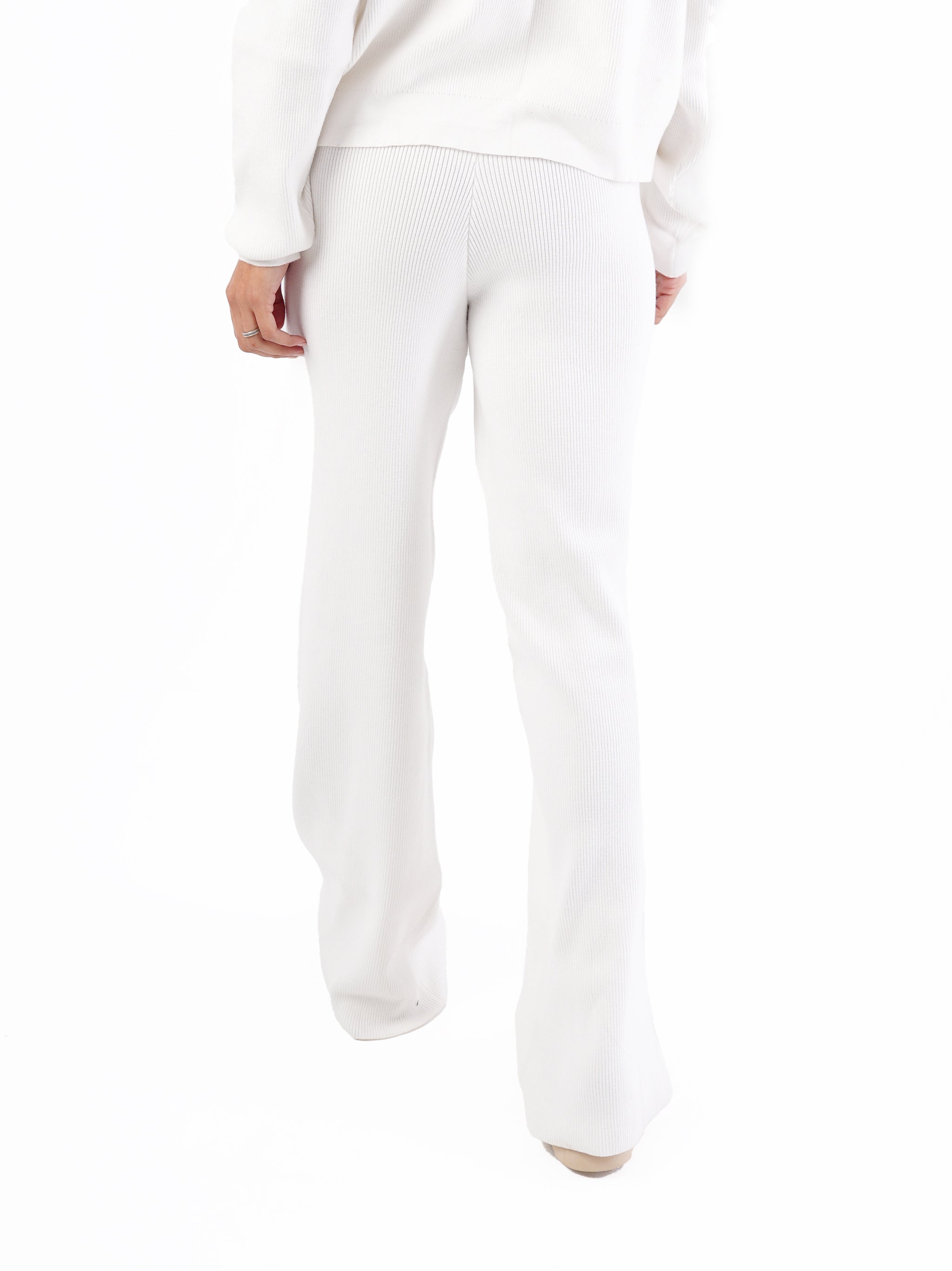 KNIT FLARE PANTS