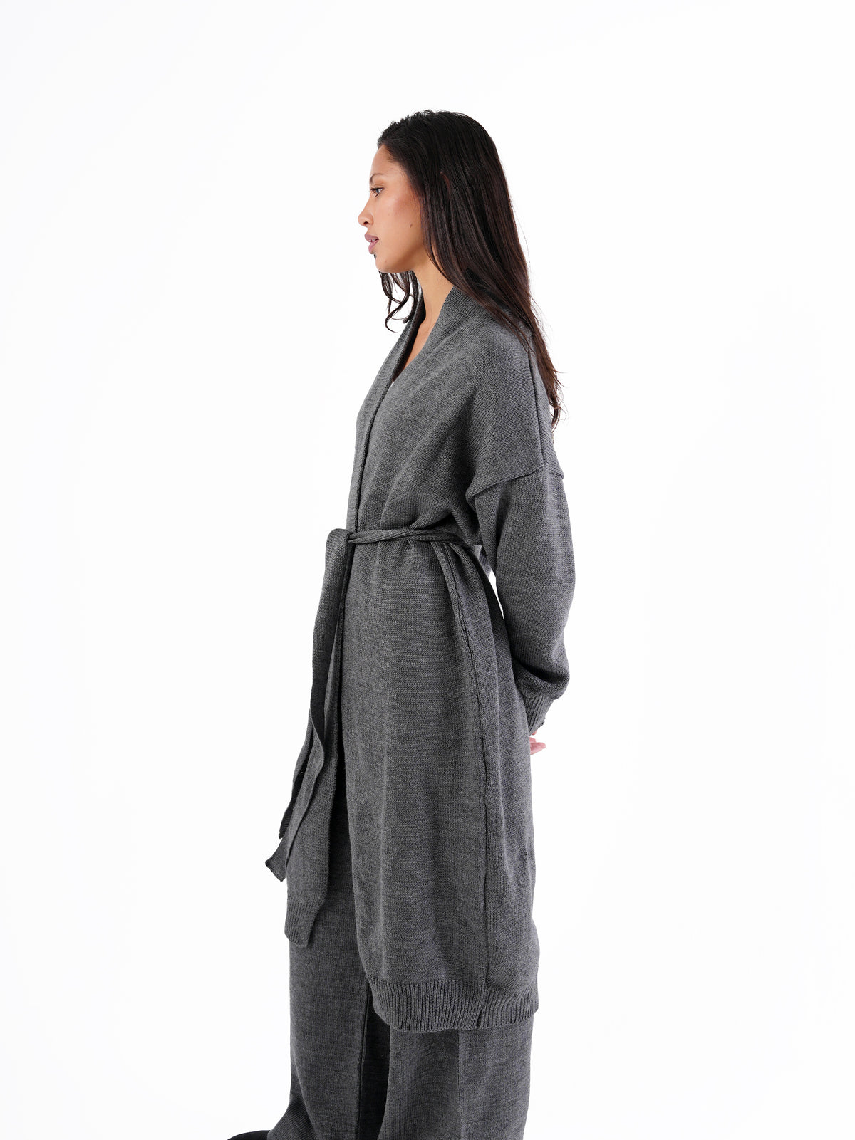 KNIT LONG CARDIGAN