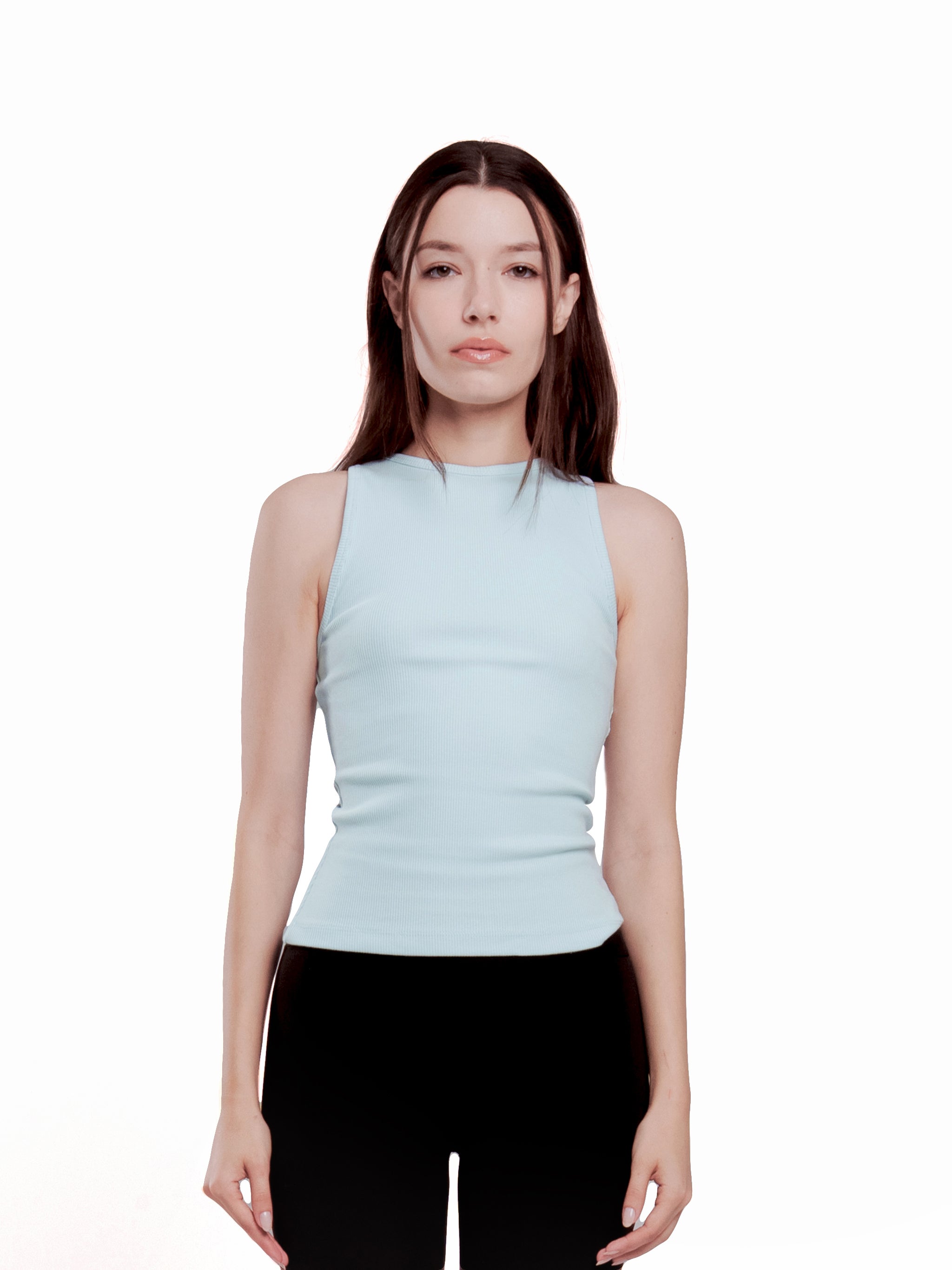 BABY BLUE CREWNECK TANK TOP