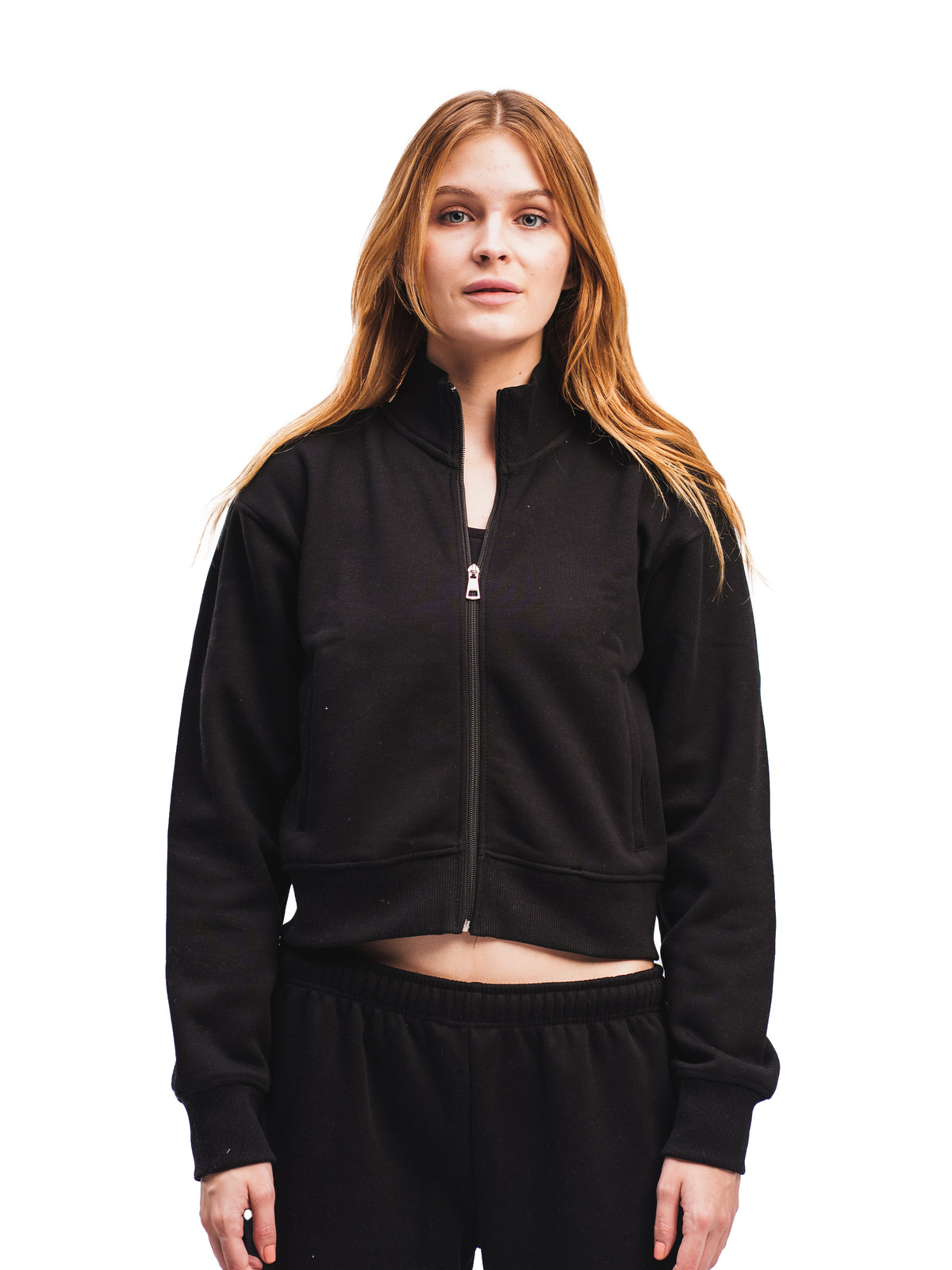 CROPPED ZIP UP